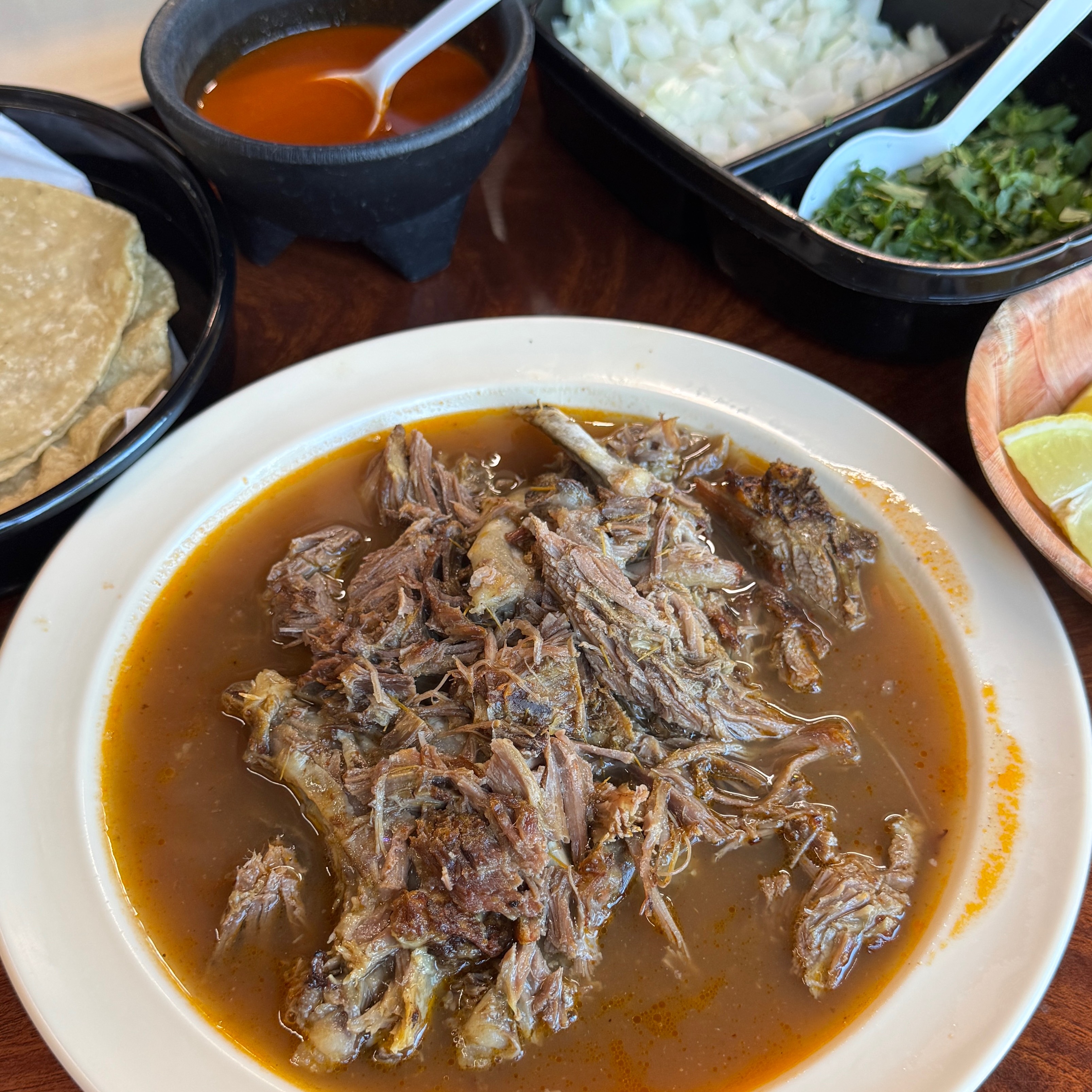 Birria De Chivo (Stewed Goat) $20 at Birrieria Nochistlan ZAC on #foodmento http://foodmento.com/place/12593
