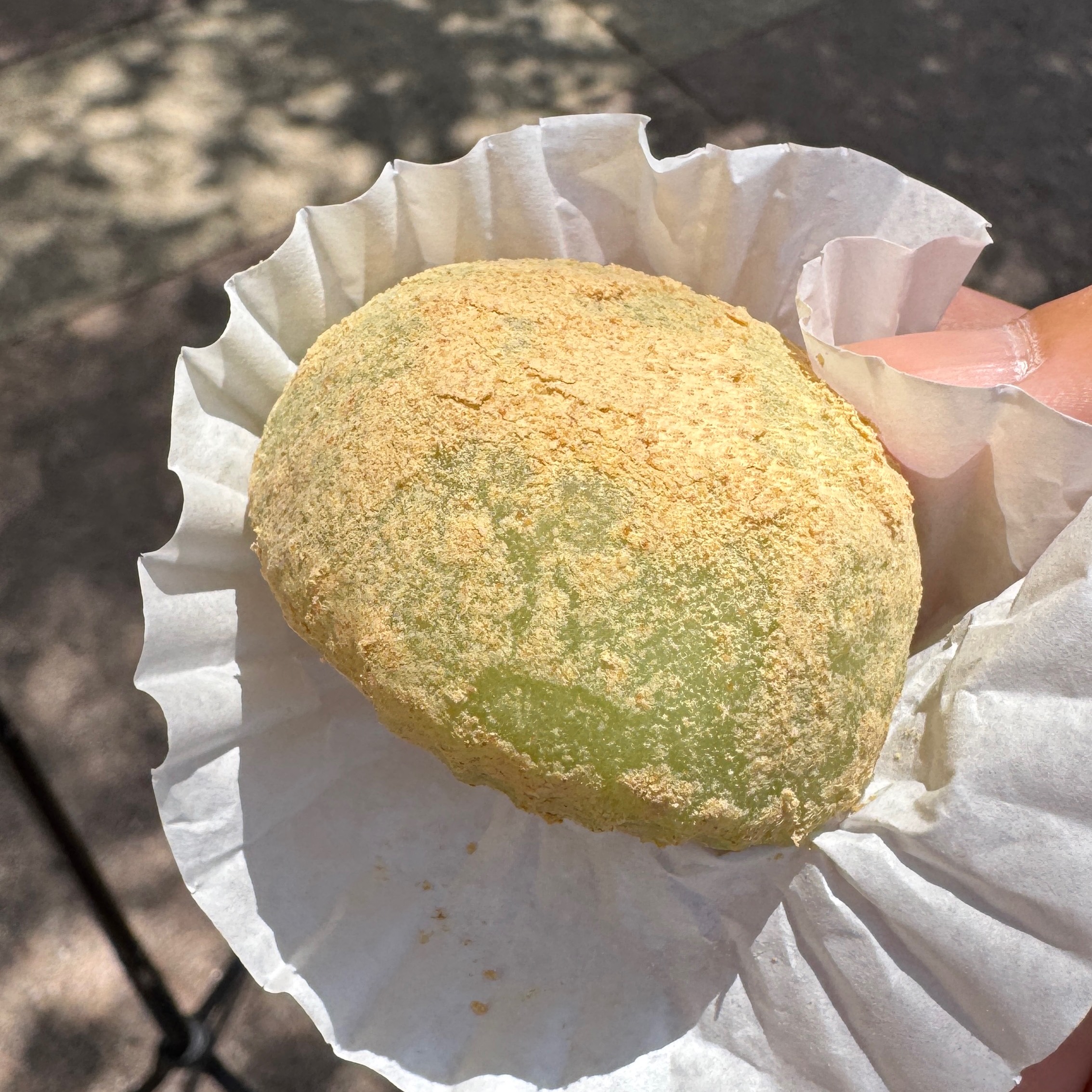 Uguisu Mochi $2 at Fugetsu-Do Sweet Shop on #foodmento http://foodmento.com/place/12701