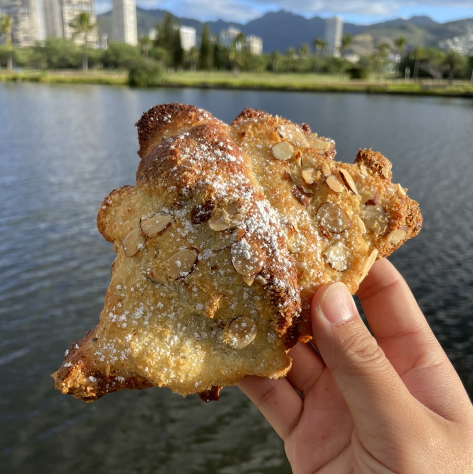 Guava Coconut Almond Croissant from Kona Coffee Purveyors | b.patisserie on #foodmento http://foodmento.com/dish/53016