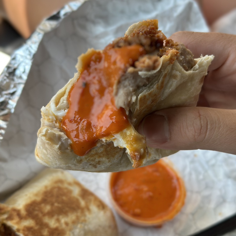 ADB Breakfast Burrito w House Smoked Longaniza $16.50 from All Day Baby on #foodmento http://foodmento.com/dish/55957