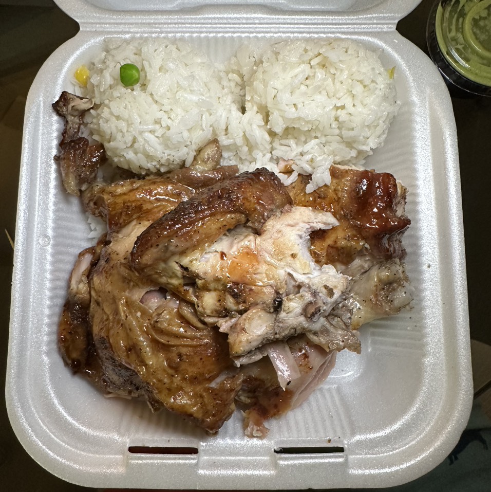 Half Roast Chicken With Sides on #foodmento http://foodmento.com/dish/49513