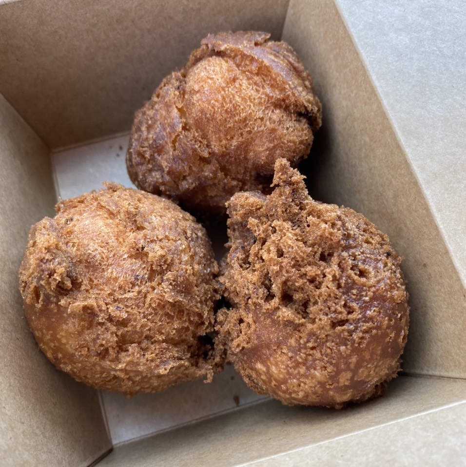 Okinawa Hush Puppies, Festival Style from Painter's Tape (CLOSED) on #foodmento http://foodmento.com/dish/50207