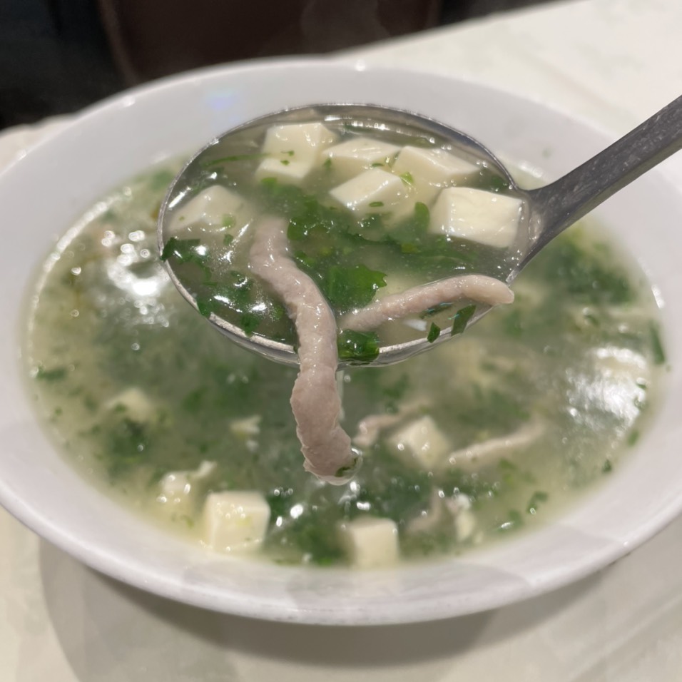 Pork Tofu Soup (Shepards Purse Soup) $13 at Shanghailander Palace on #foodmento http://foodmento.com/place/12895