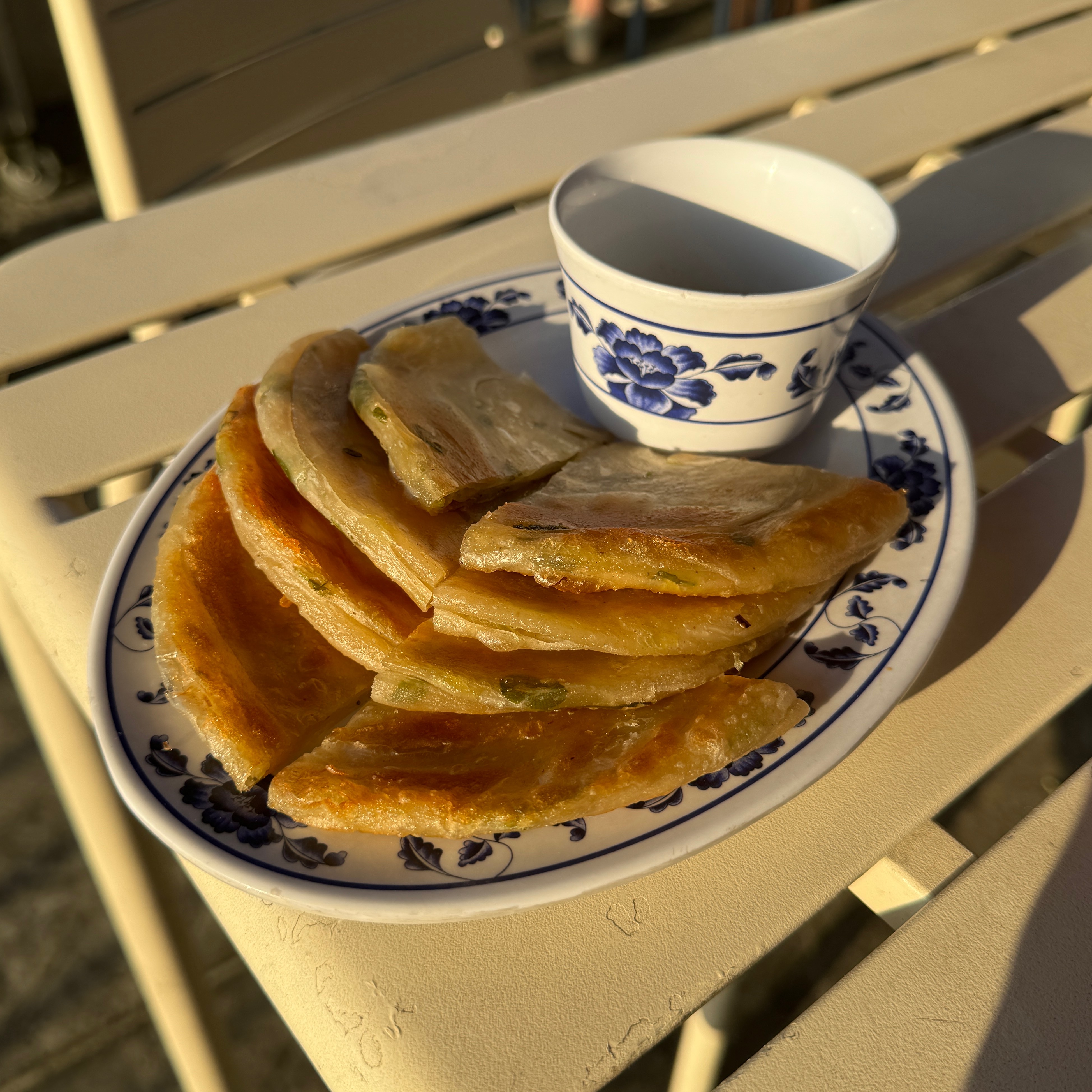 Scallion Pancakes $9 at Woon on #foodmento http://foodmento.com/place/12901