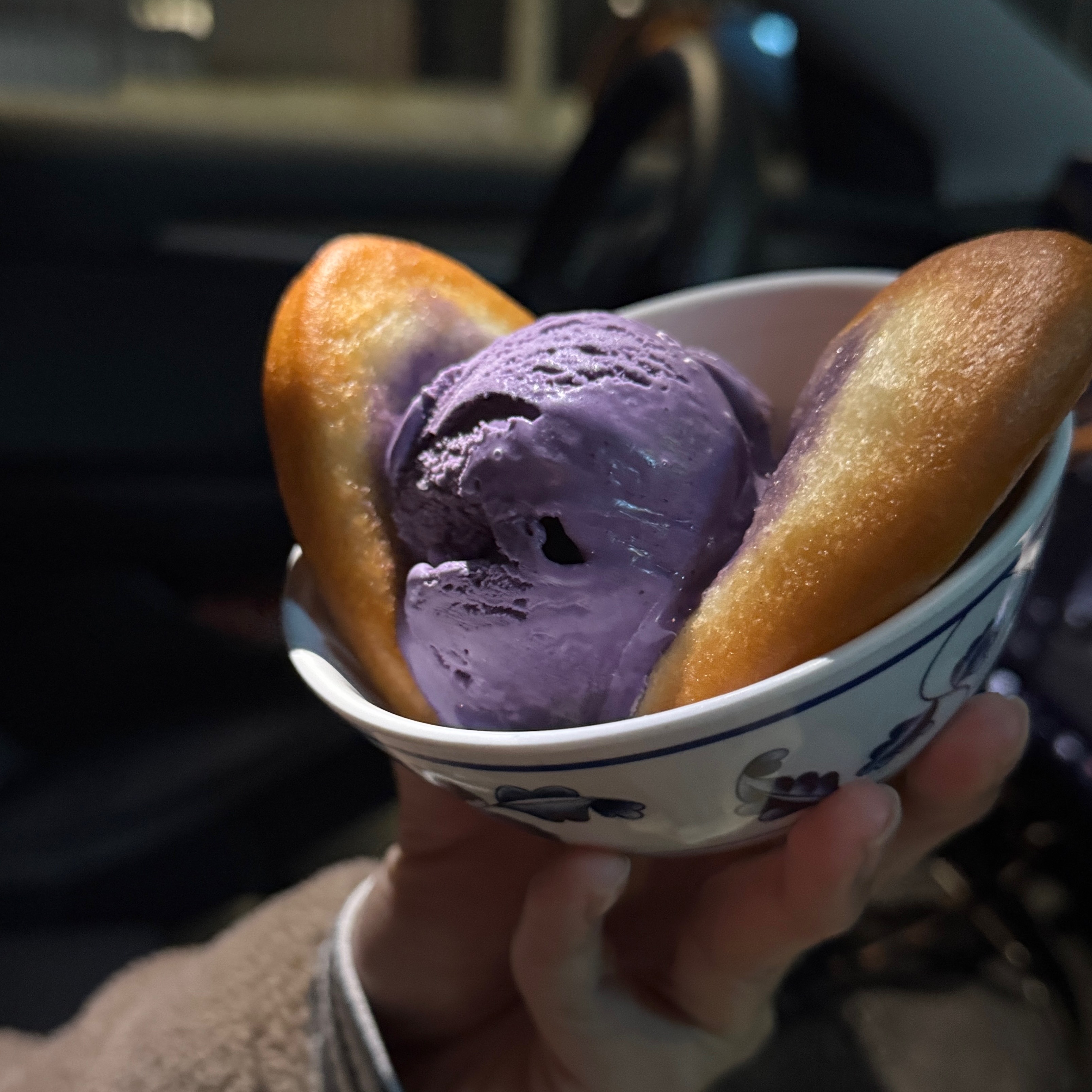 Ice Cream Bao (Ube) $7 at Woon on #foodmento http://foodmento.com/place/12901