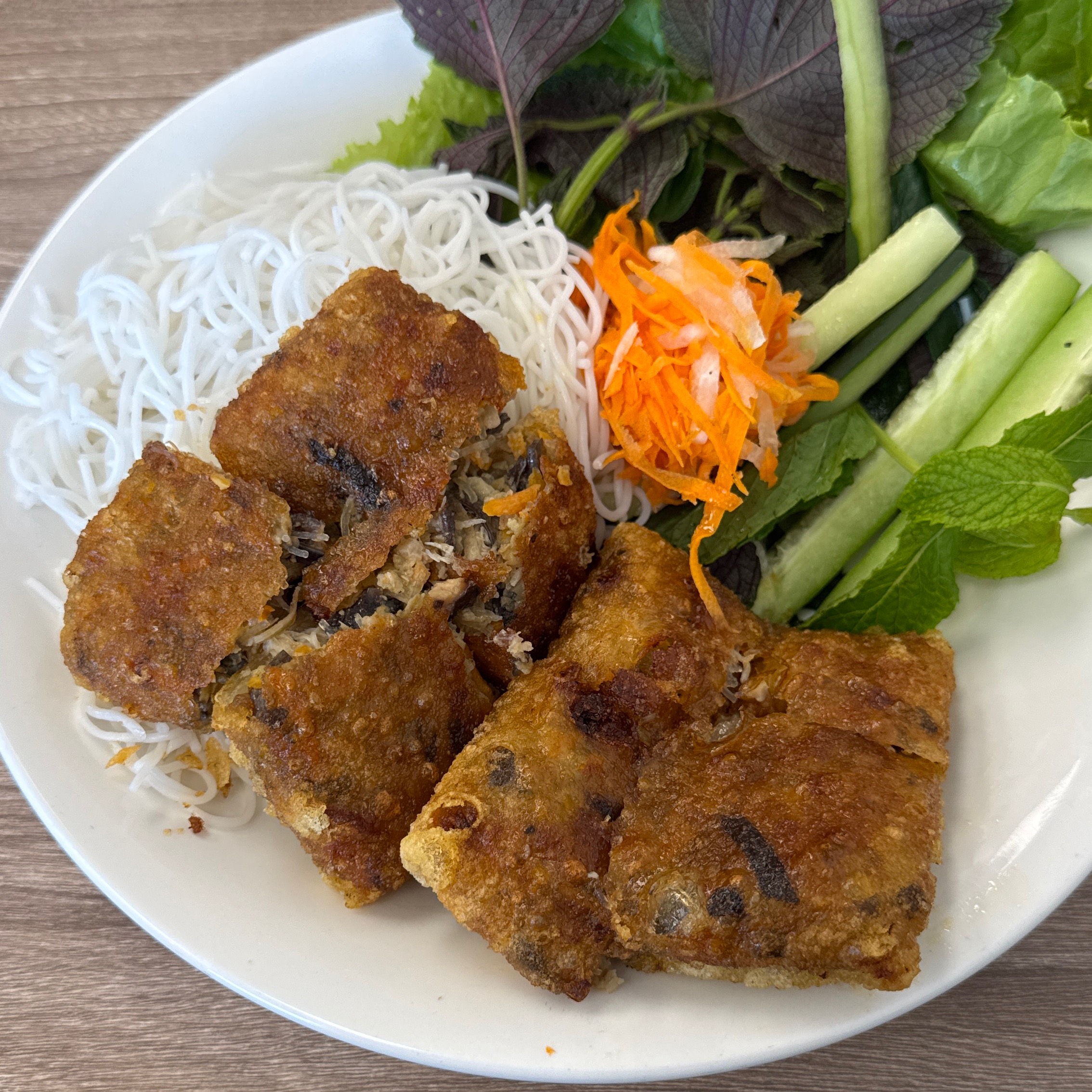 Nem Cua Be (Crab Eggrolls, Vermicelli) $16 at Pho Ngoon on #foodmento http://foodmento.com/place/12944