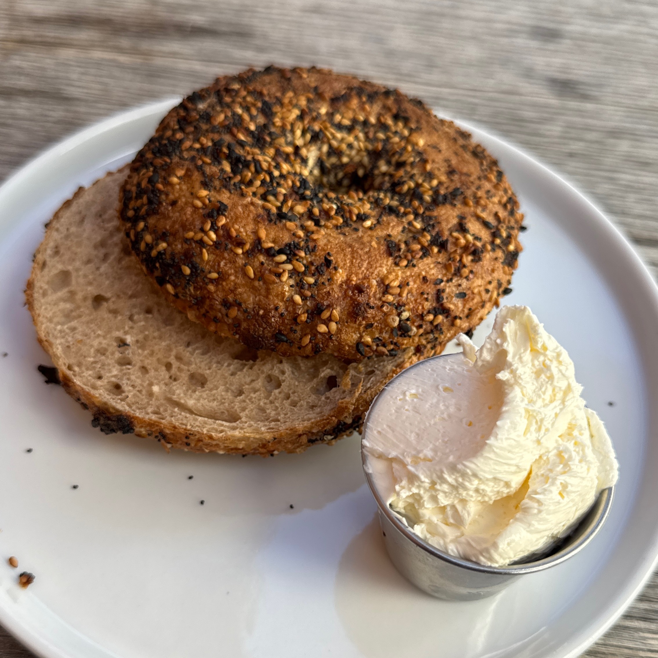 Everything Bagel with Butter $7 at Sightglass Coffee & Roastery on #foodmento http://foodmento.com/place/12946