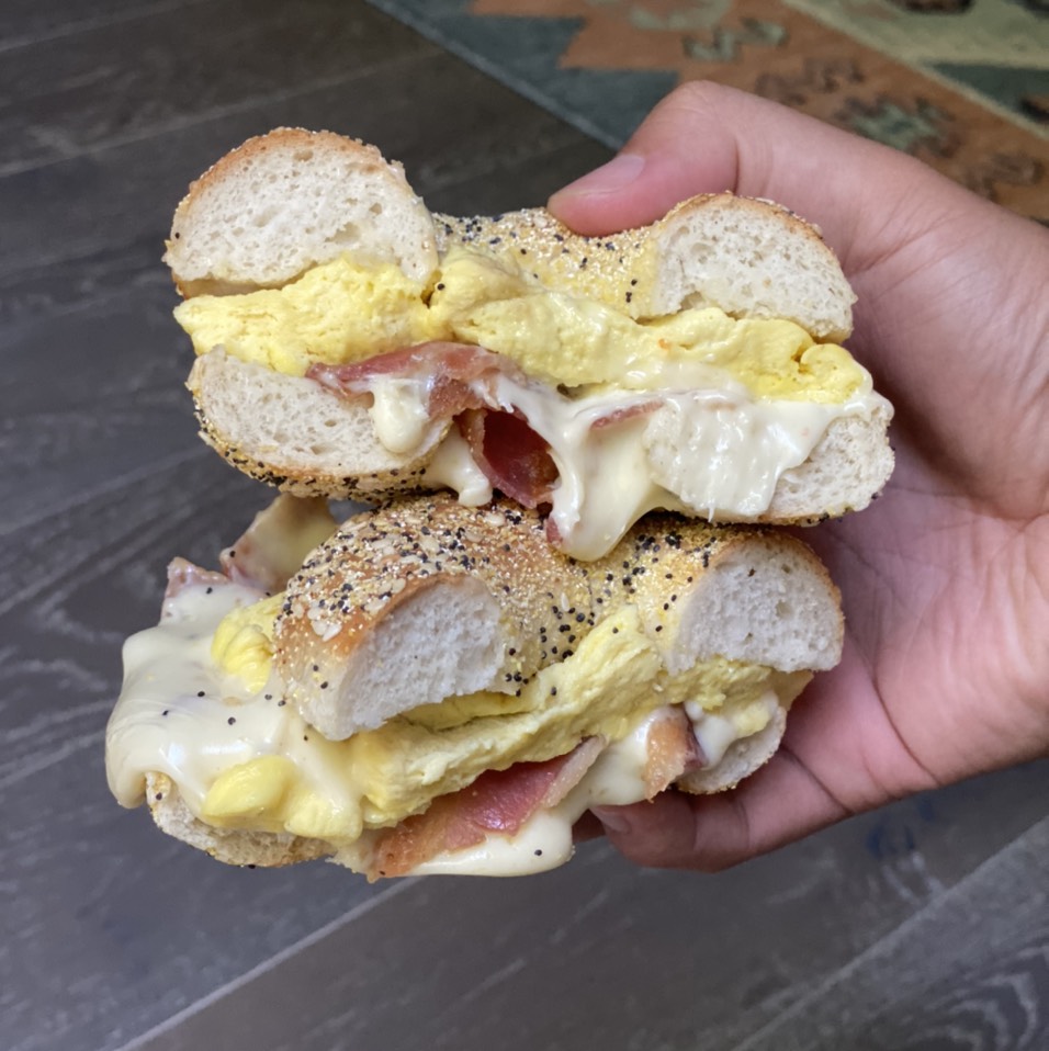 Bacon Egg & Cheese Bagel Sandwich at The Bagel Broker on #foodmento http://foodmento.com/place/12947