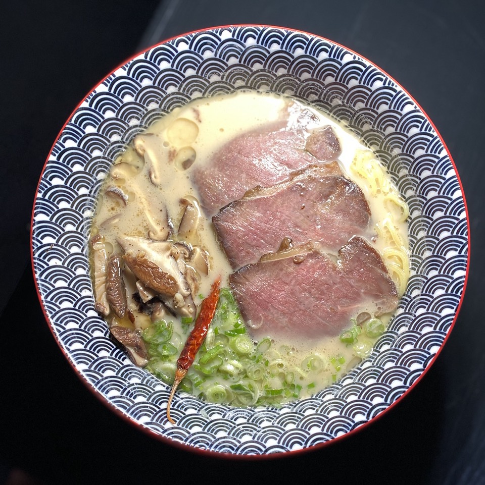Gyukotsu Ramen (36 Hr Beef Bone Marrow, Short Ribs) from Saikai Ramen Bar on #foodmento http://foodmento.com/dish/50612