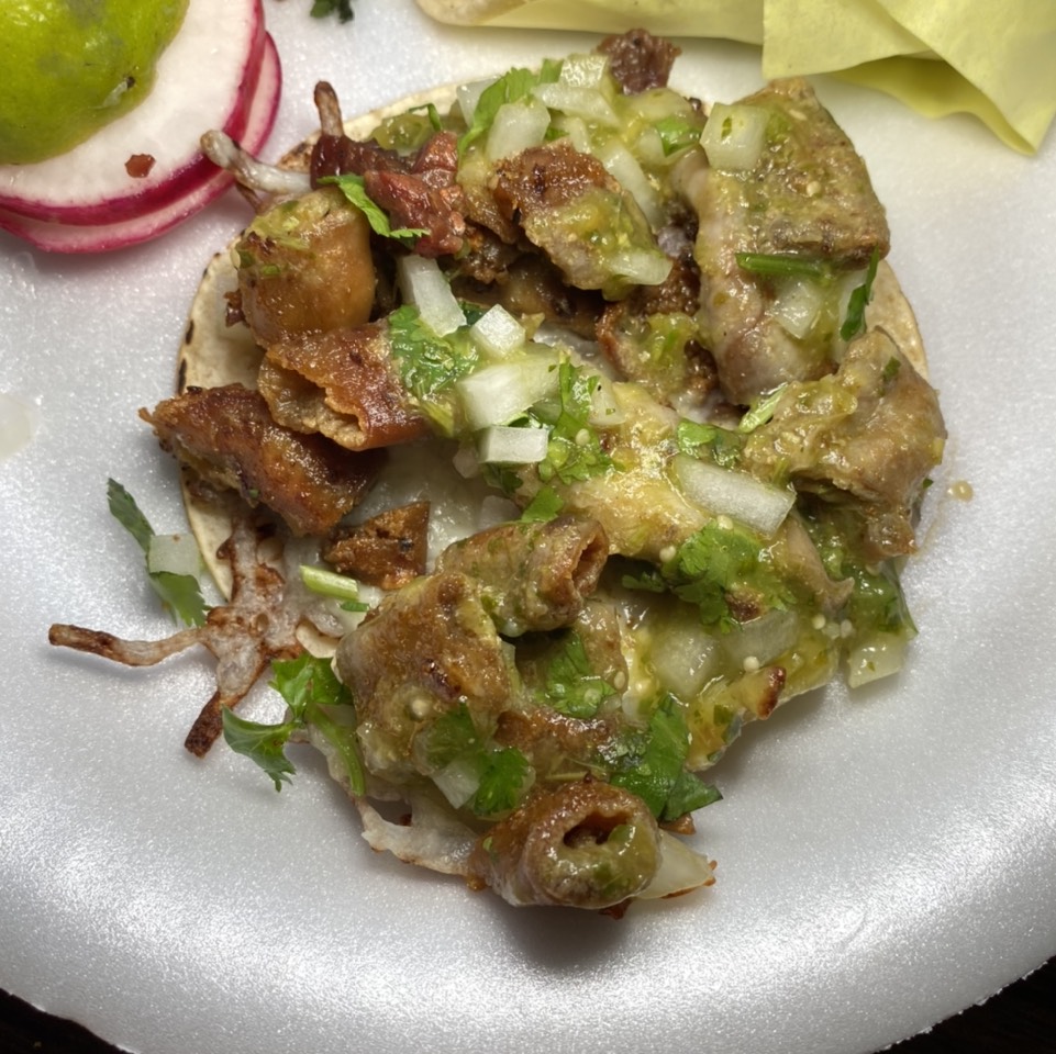 Quesataco With Tripa from Zingo Taco on #foodmento http://foodmento.com/dish/50716