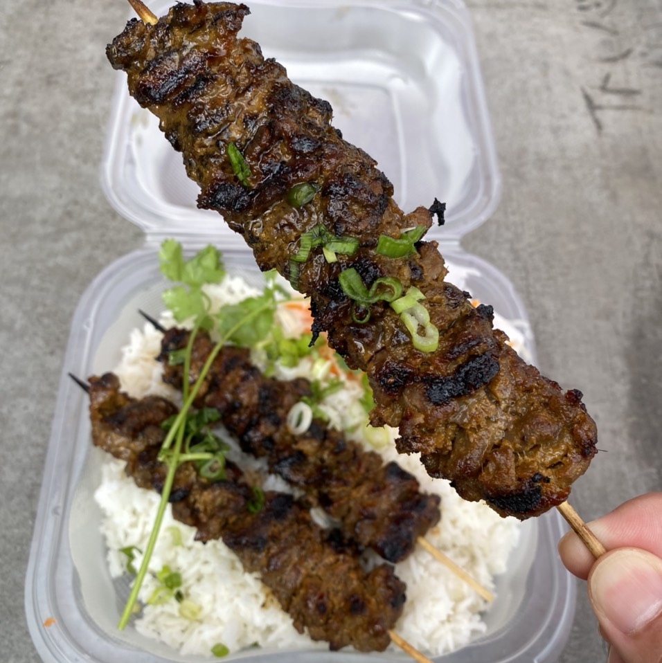 Grilled Beef Sticks from A&J Seafood Shack on #foodmento http://foodmento.com/dish/50819