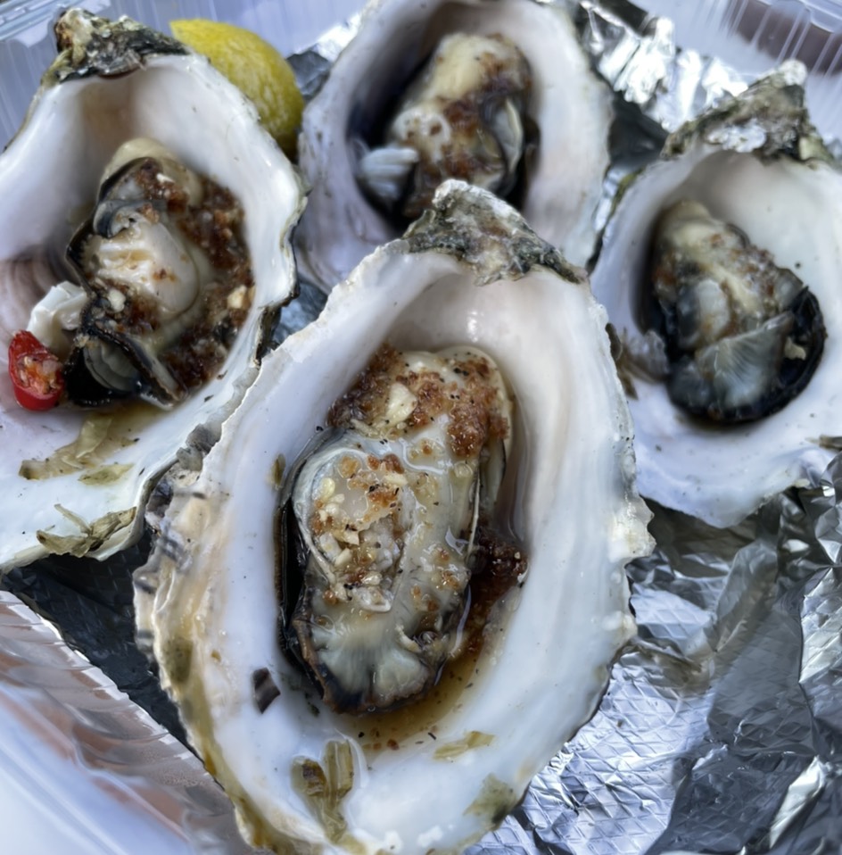 Grilled Oysters $10.50 for 3 at A&J Seafood Shack on #foodmento http://foodmento.com/place/13051