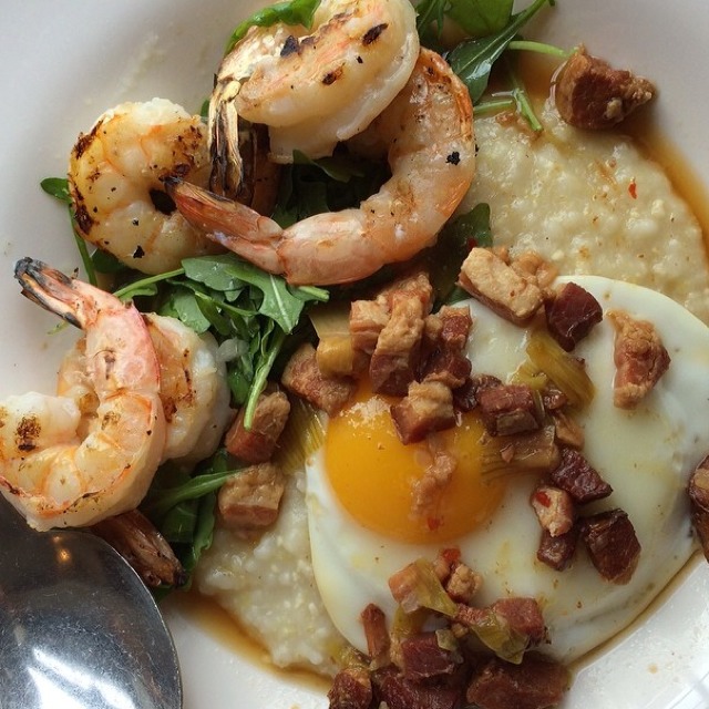 Shrimp & Grits from The Brooklyn Star (CLOSED) on #foodmento http://foodmento.com/dish/10739