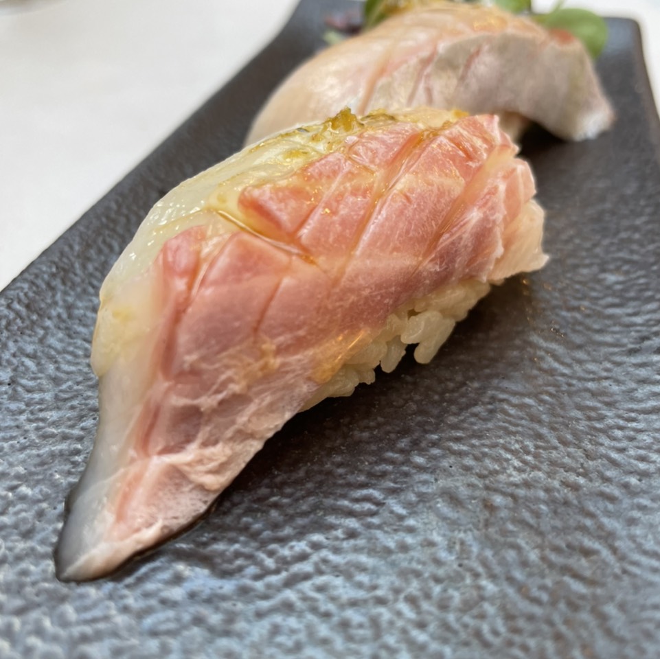 Ishidai Sushi (Barred Knifejaw) at Osen Izakaya on #foodmento http://foodmento.com/place/13174