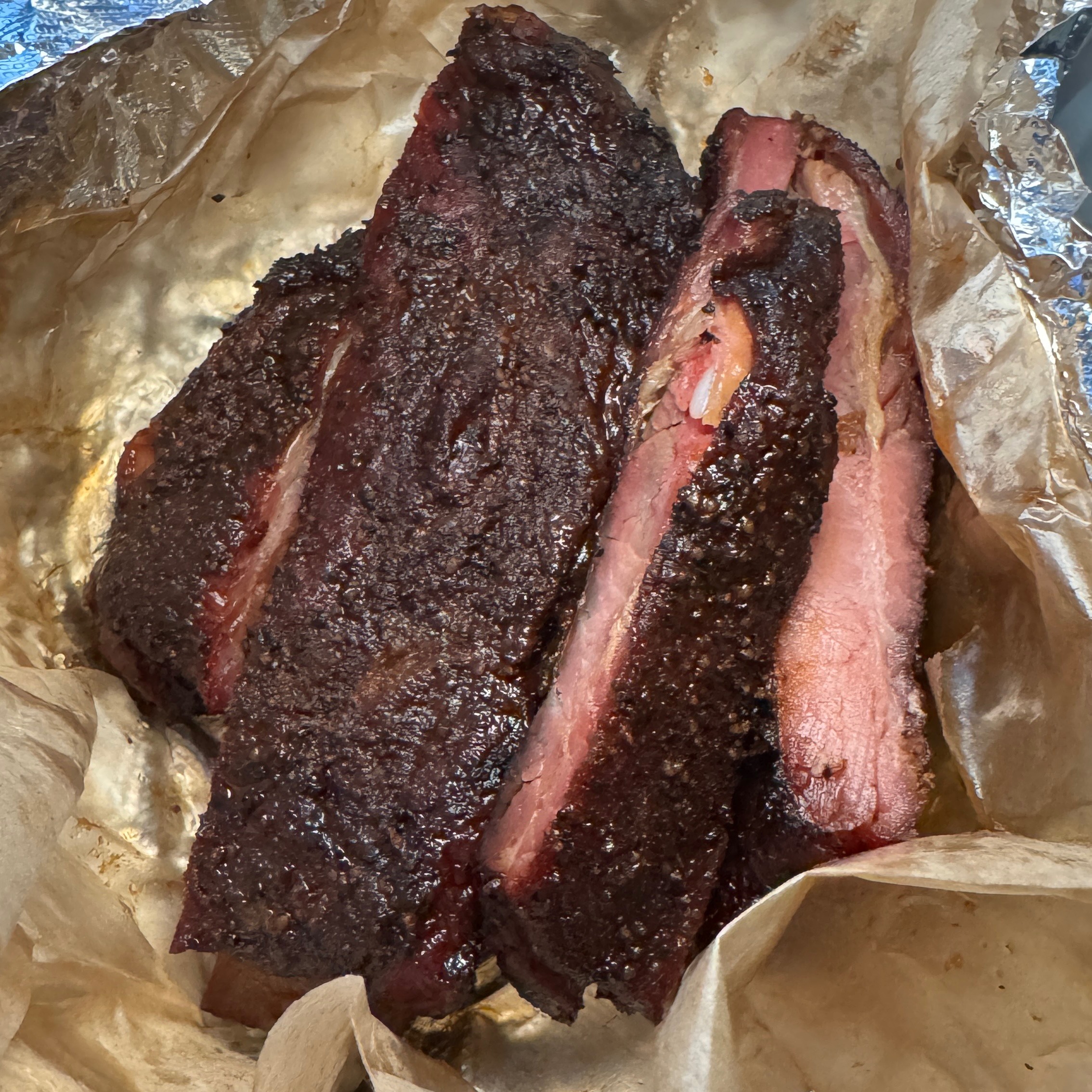 BBQ Pork Ribs (Duroc Breed) $17 half lb (was $14) from Moo’s Craft Barbeque on #foodmento http://foodmento.com/dish/51258