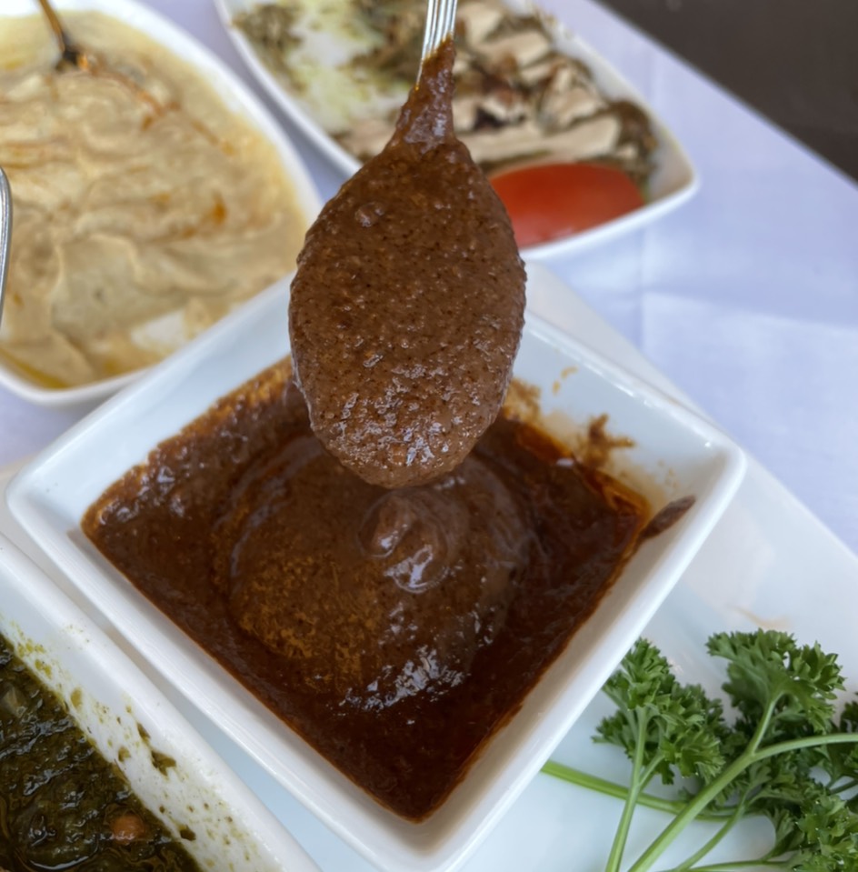 Fesenjan (Ground Walnut Pomegranate Stew) from Sadaf on #foodmento http://foodmento.com/dish/51330