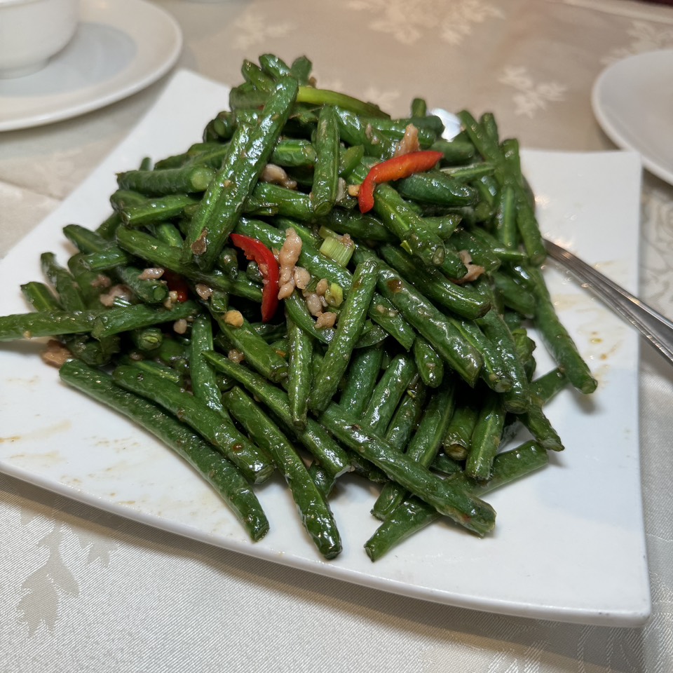 Sautéed String Beans And Minced Pork $17 from Henry's Cuisine on #foodmento http://foodmento.com/dish/55760