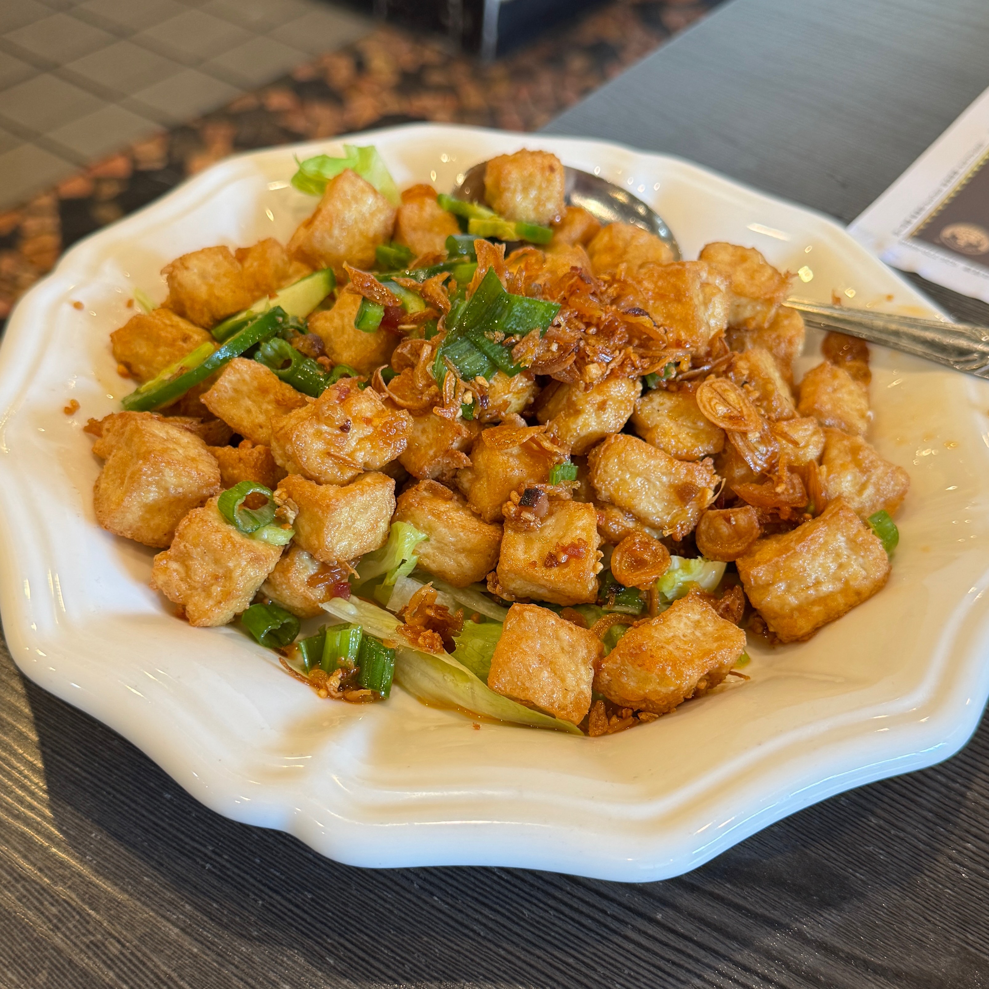 Deep Fried Tofu, Salt & Pepper $10 at Tam's Noodle House on #foodmento http://foodmento.com/place/13268