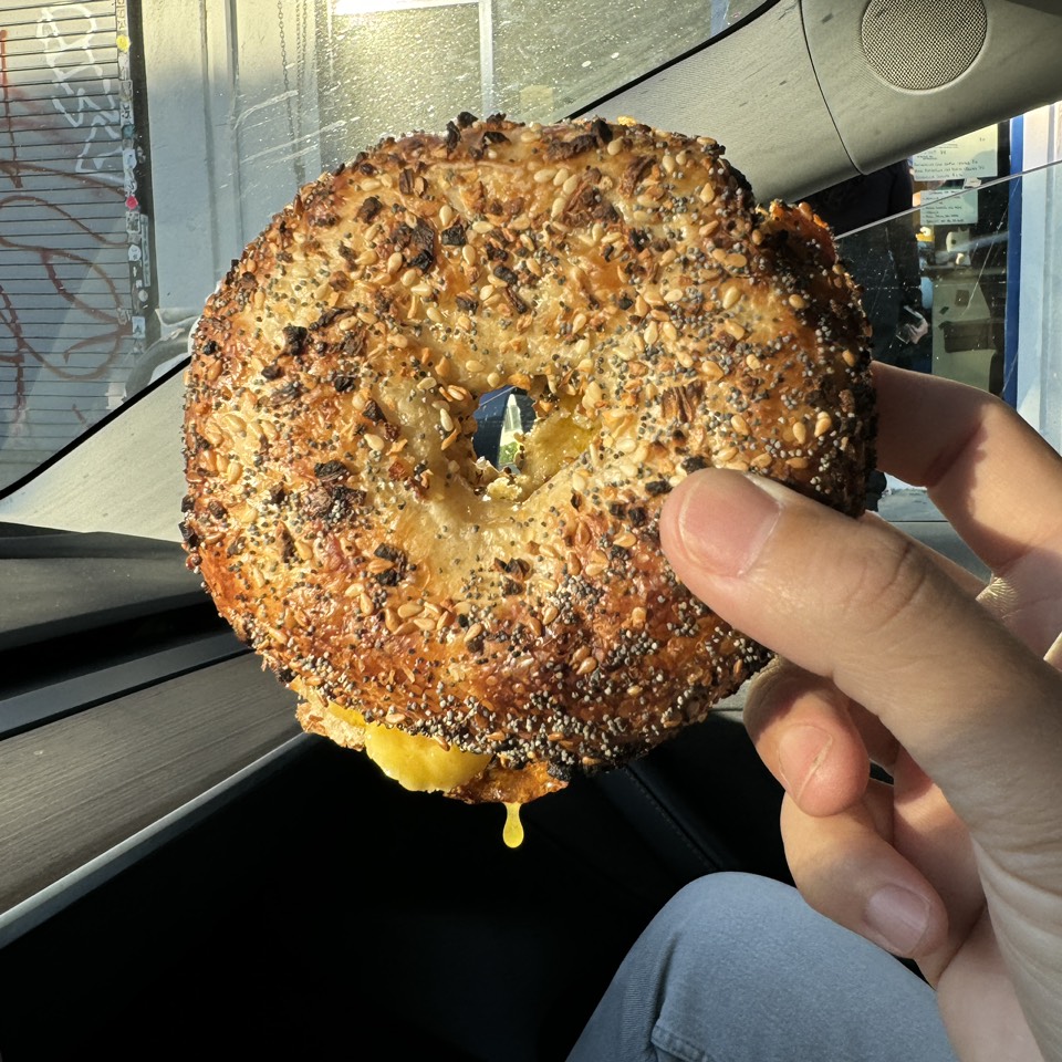Off Menu Hoddy (Hot Bagel With Butter)  from Courage Bagels on #foodmento http://foodmento.com/dish/55103