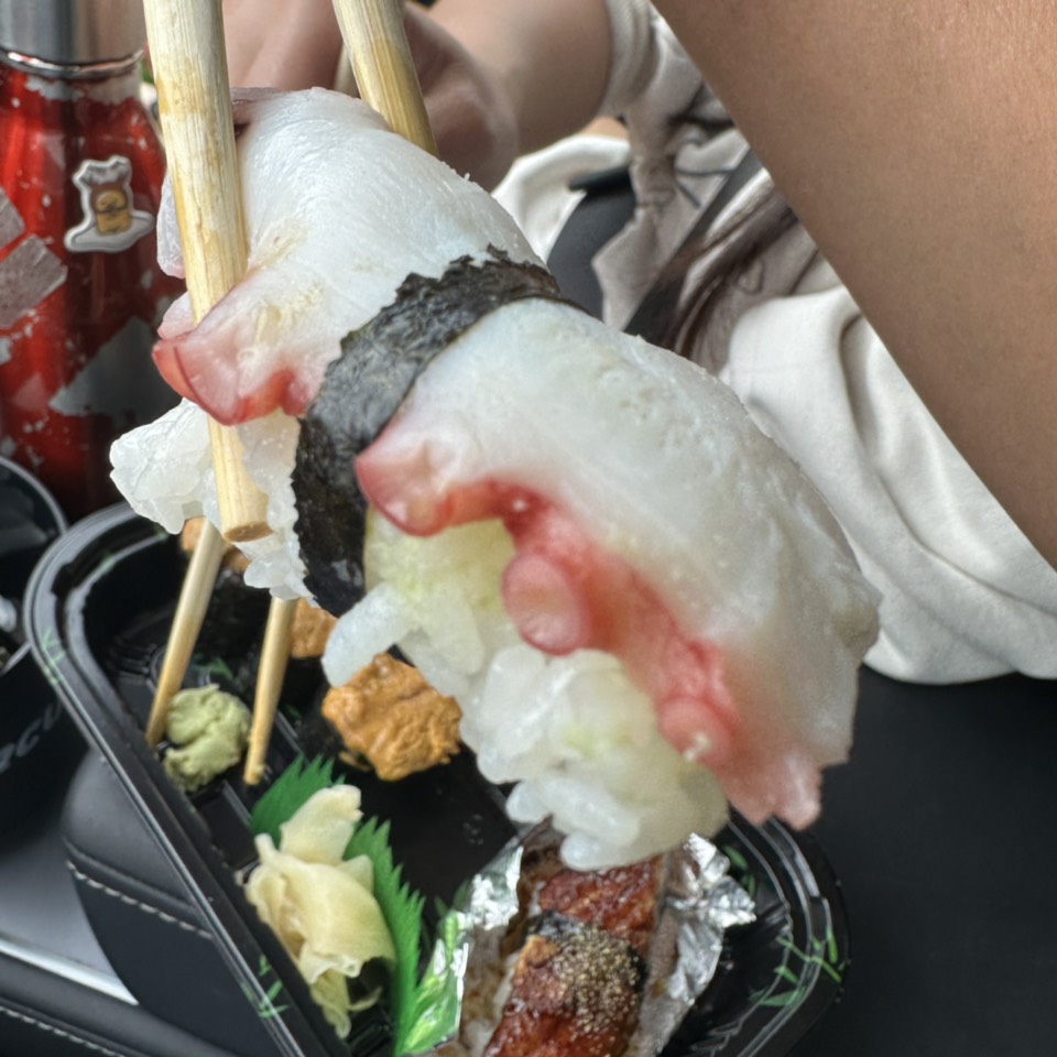 Tako Octopus Sushi $2 at Sushi Yoshi on #foodmento http://foodmento.com/place/13326