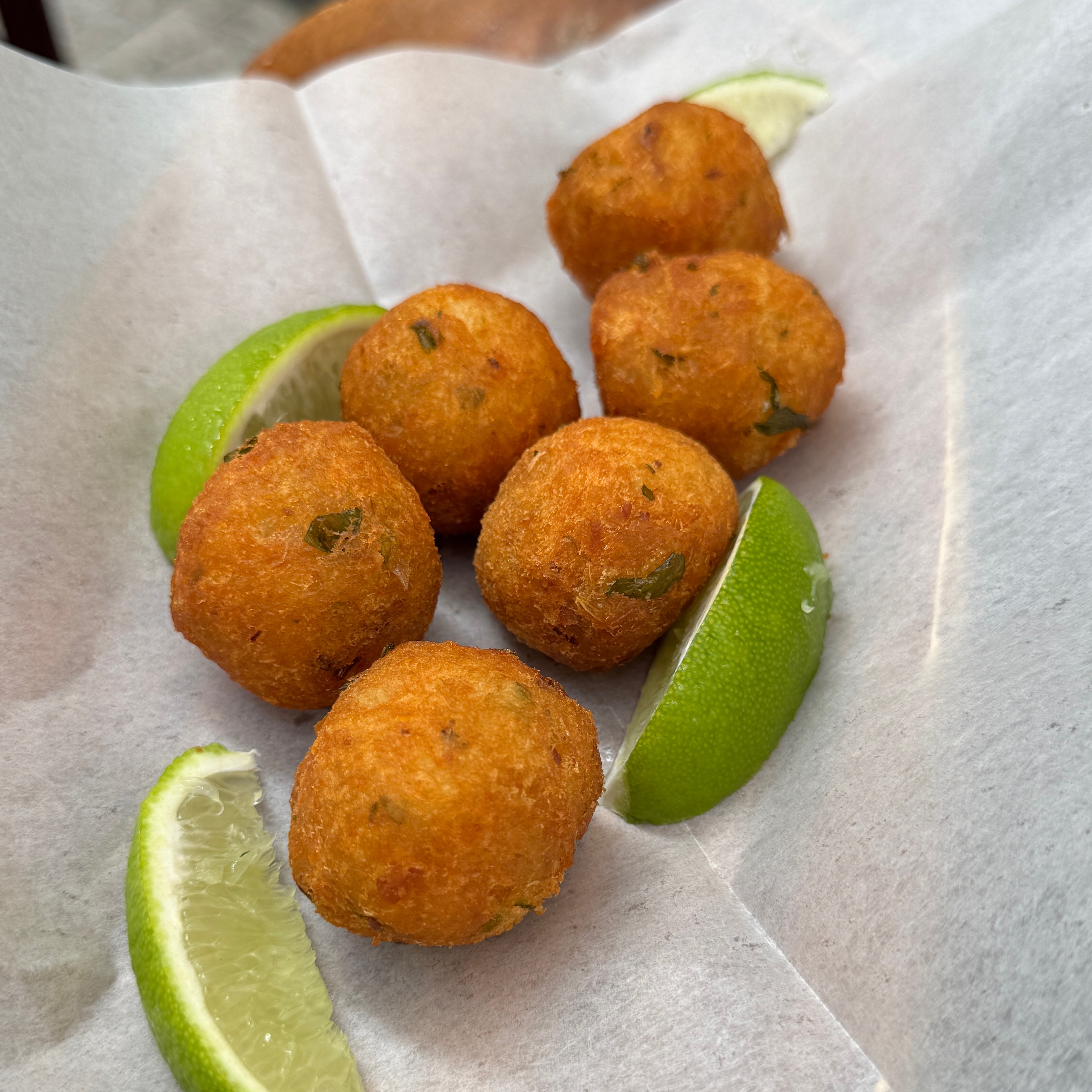 Bolinho De Bacalhau $10 (6pc) at Esquina Brasil on #foodmento http://foodmento.com/place/13338