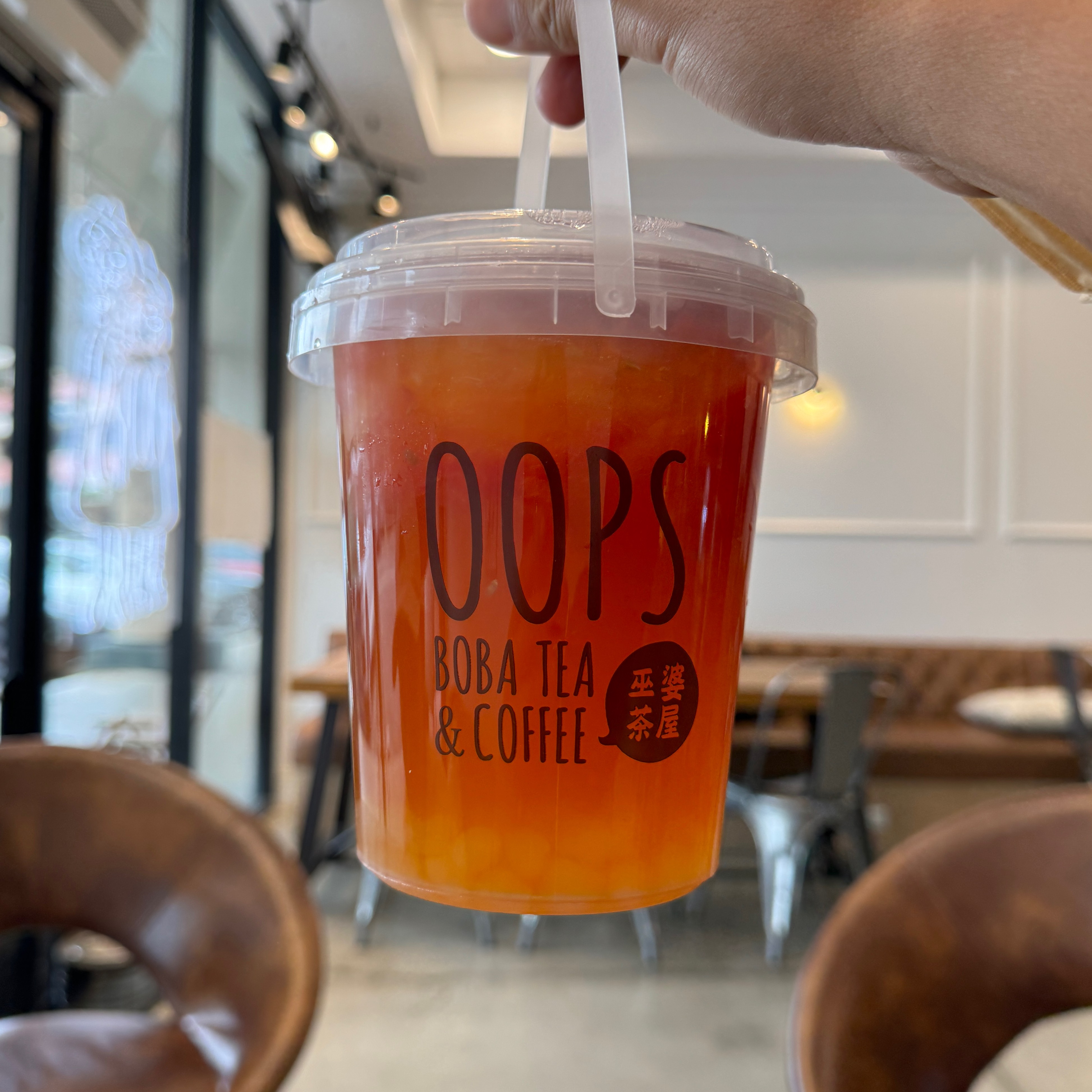 Watermelon Peach Tea $7.30 L at Oops Boba on #foodmento http://foodmento.com/place/13417