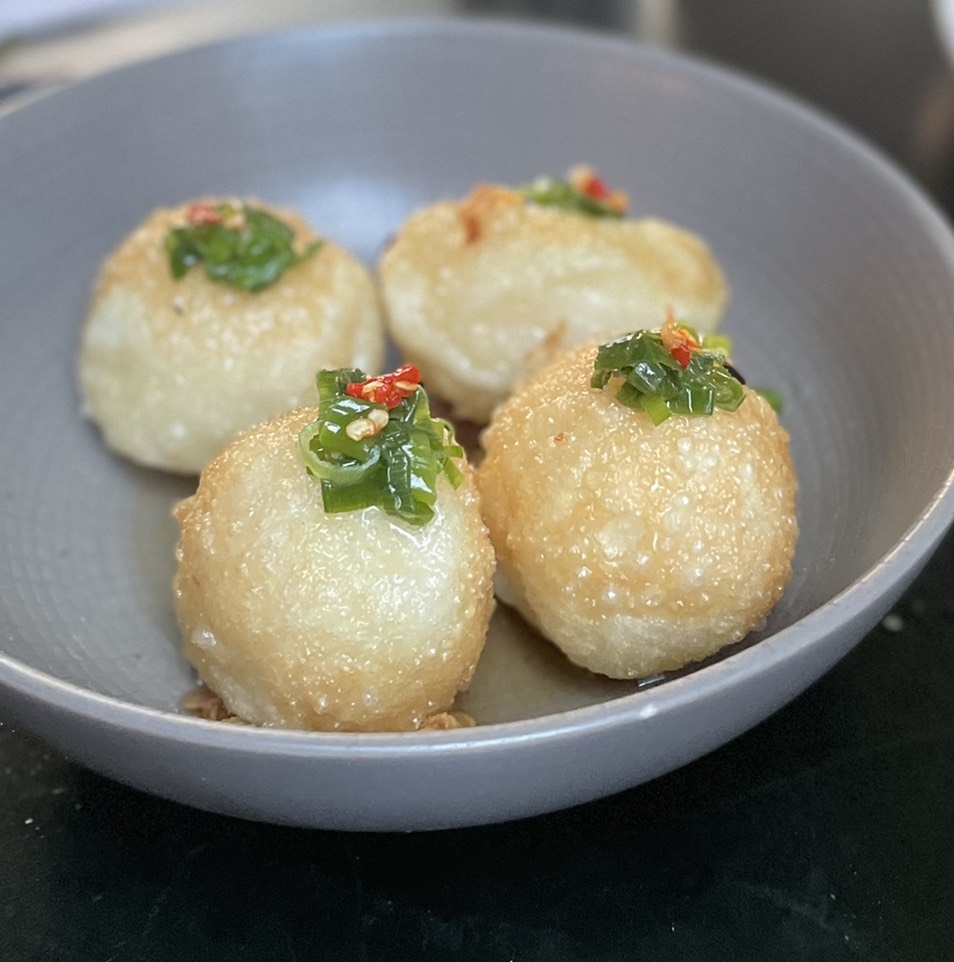 Banh It Ram (Crispy Mochi Dumplings) from Van Da on #foodmento http://foodmento.com/dish/52180