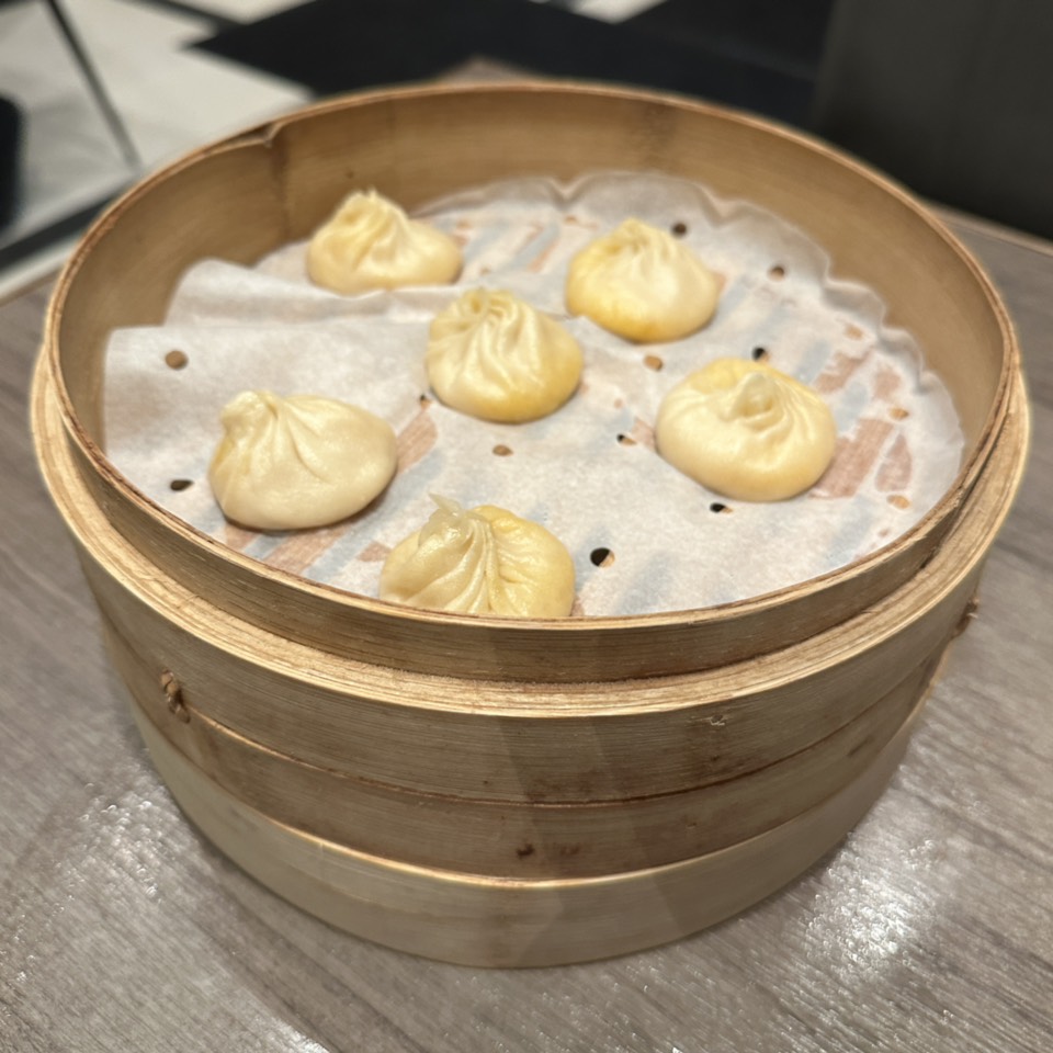 Salted Egg Yolk Custard Xiao Long Bao (6 Pc) $8.75 from Paradise Dynasty on #foodmento http://foodmento.com/dish/56675