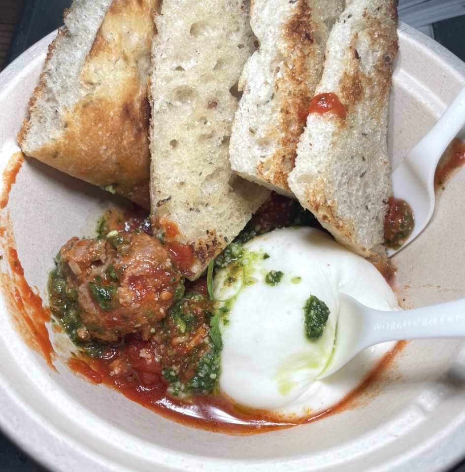 Zott's Meatballs & Burrata at Alpine Inn on #foodmento http://foodmento.com/place/13572