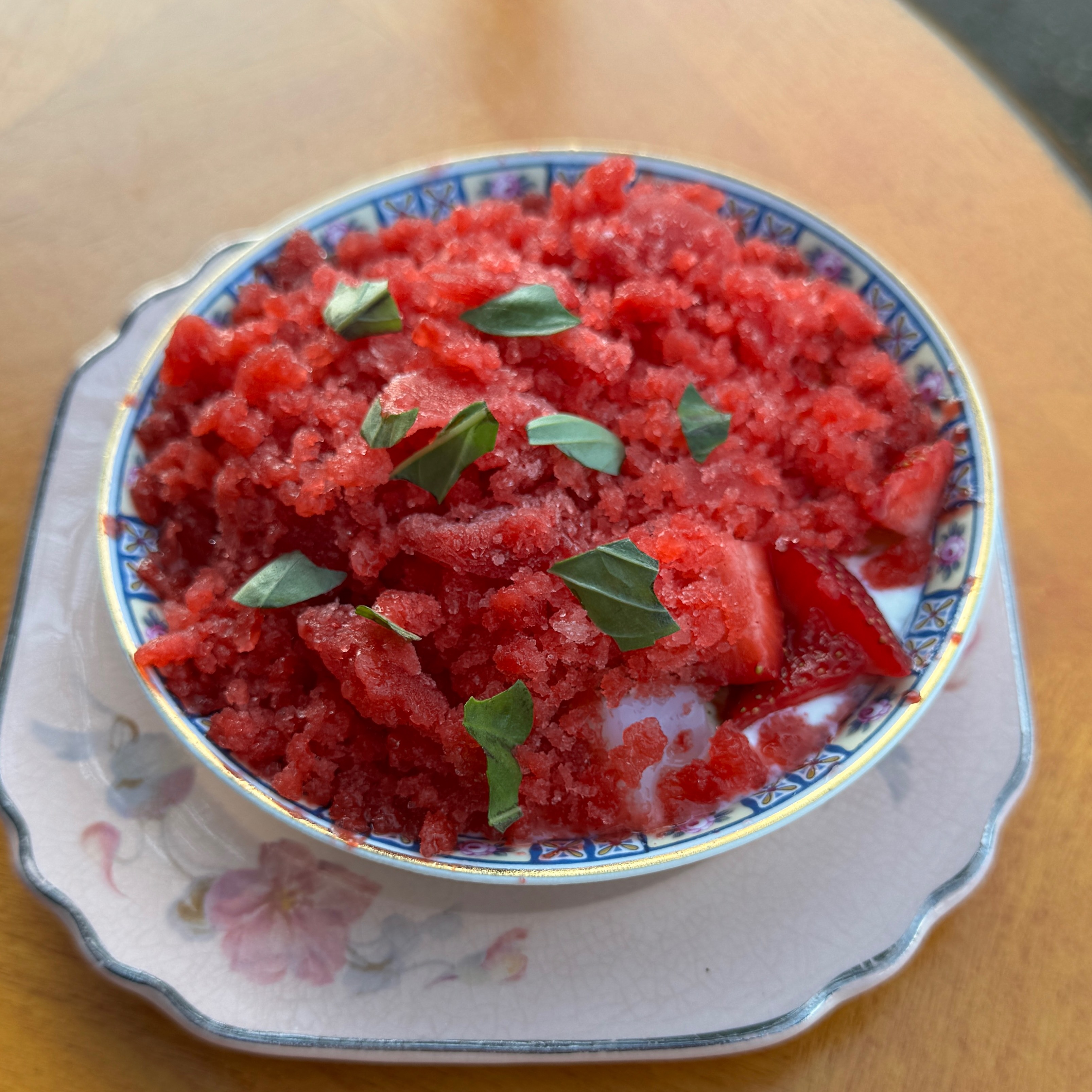 Strawberry Basil Shaved Ice $12 at Cobi’s At Dhaba on #foodmento http://foodmento.com/place/13636