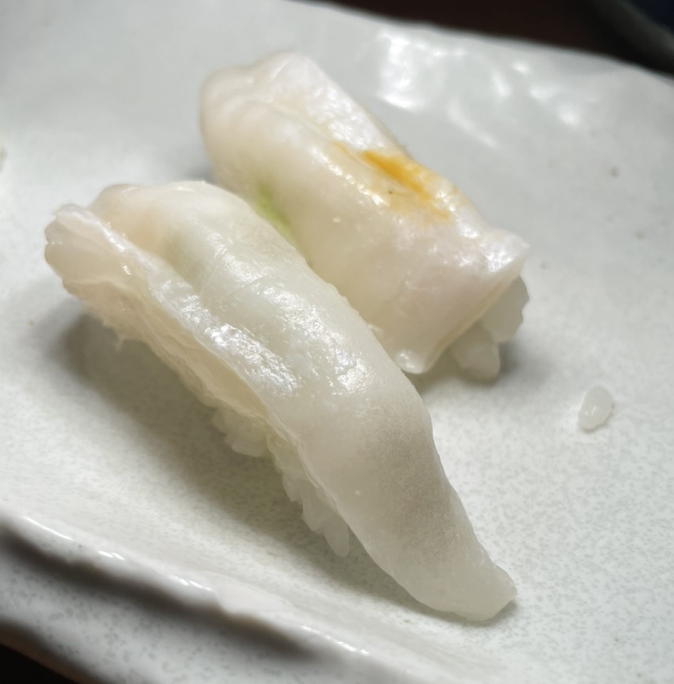 Engawa (Flounder Fin) Sushi at Imanas Tei on #foodmento http://foodmento.com/place/13669
