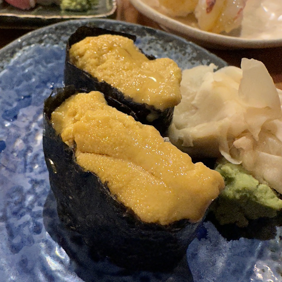 Uni Sushi (Hokkaido) $24 from Imanas Tei on #foodmento http://foodmento.com/dish/52950