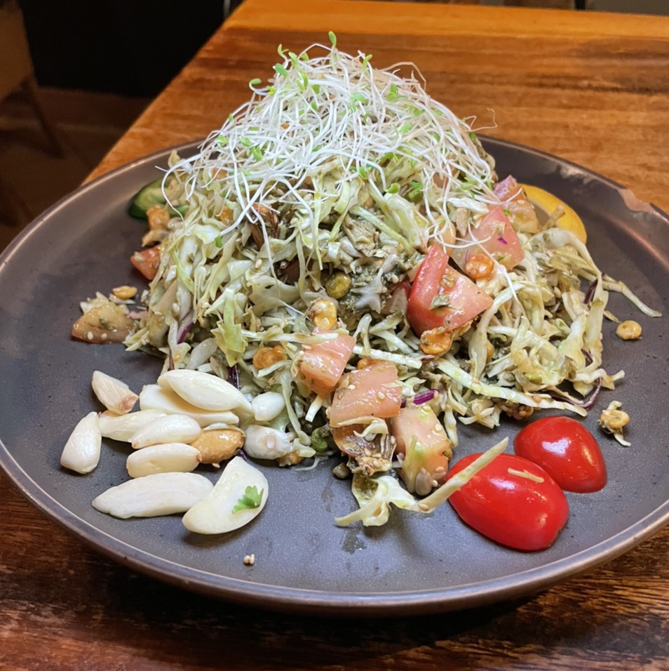 Rangoon Tea Leaf Salad from Rangoon Burmese Kitchen on #foodmento http://foodmento.com/dish/53023