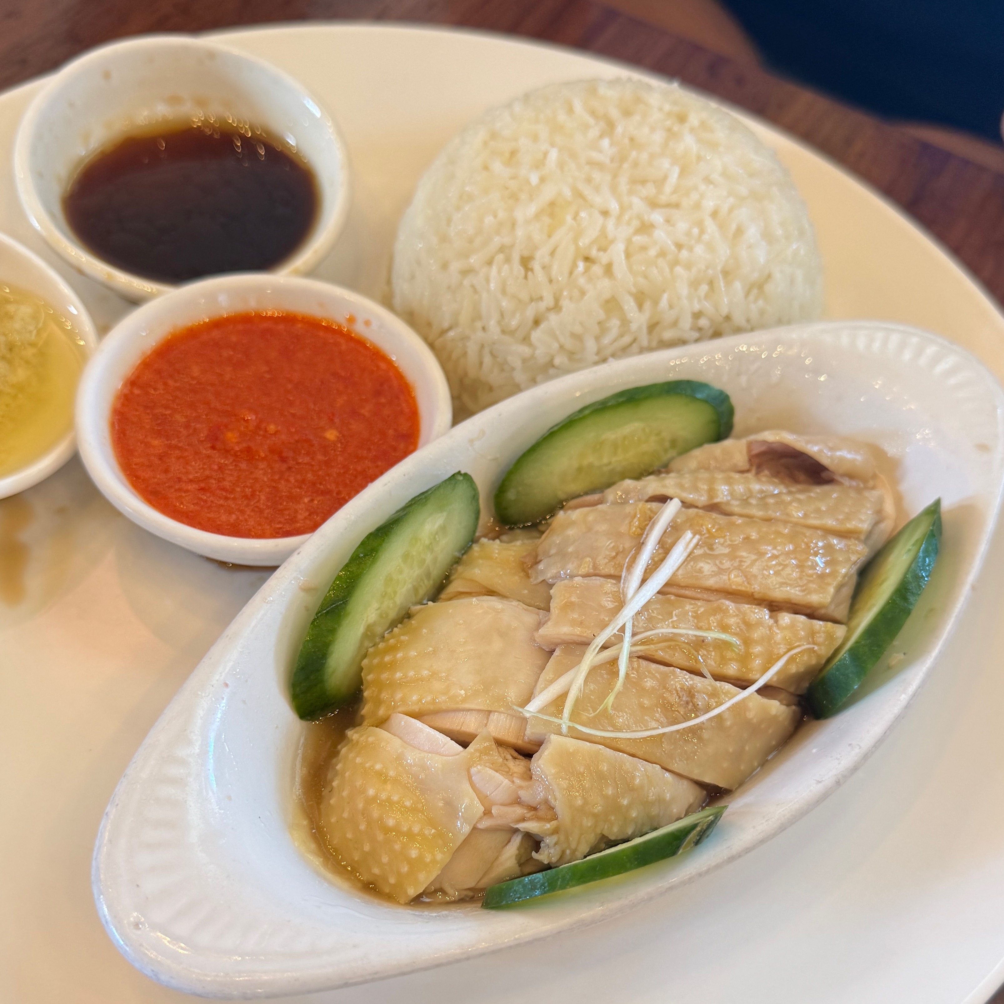Singapore Style Hainan Chicken Rice $15 at Ipoh Kopitiam on #foodmento http://foodmento.com/place/13743