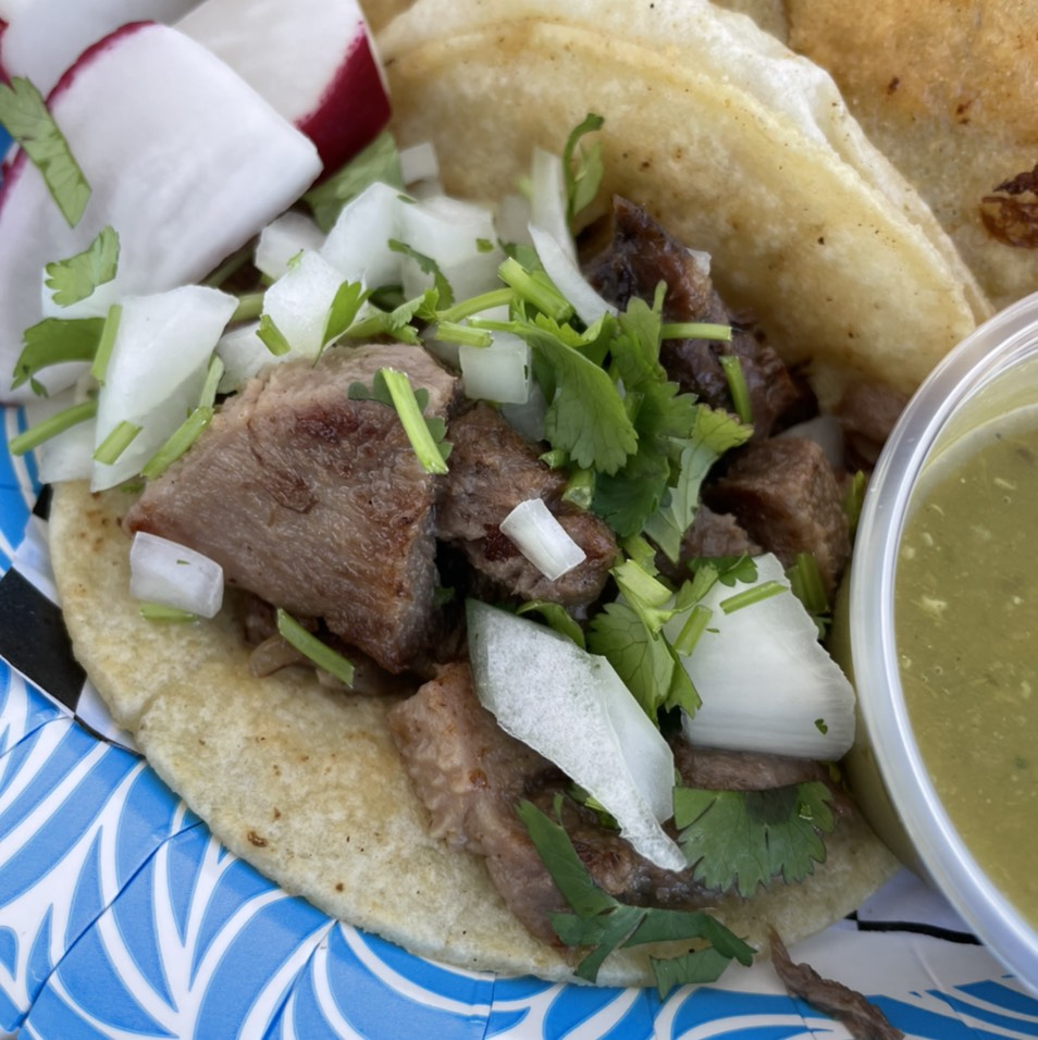 Lengua Taco $2 from Tamales Elena Y Antojitos on #foodmento http://foodmento.com/dish/53331