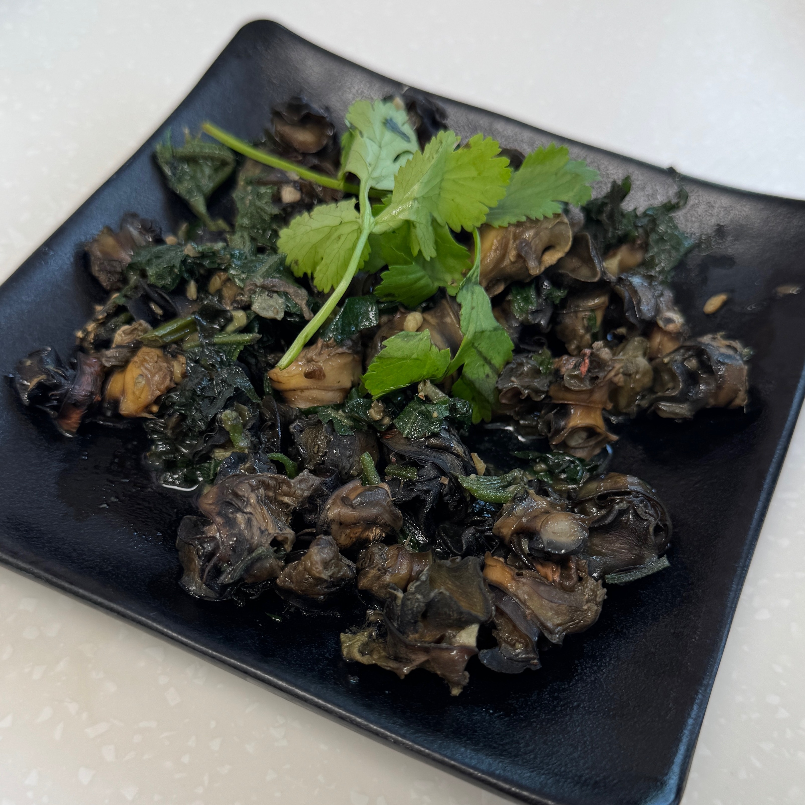 Oc Xao Tia To (Escargot, Purple Mint) $6.75 at Pho Ga Bac-Ninh on #foodmento http://foodmento.com/place/13780