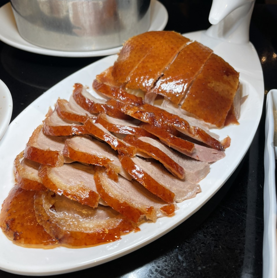 Meizhou Roast Duck (Peking Duck) $45 Half on #foodmento http://foodmento.com/dish/53498