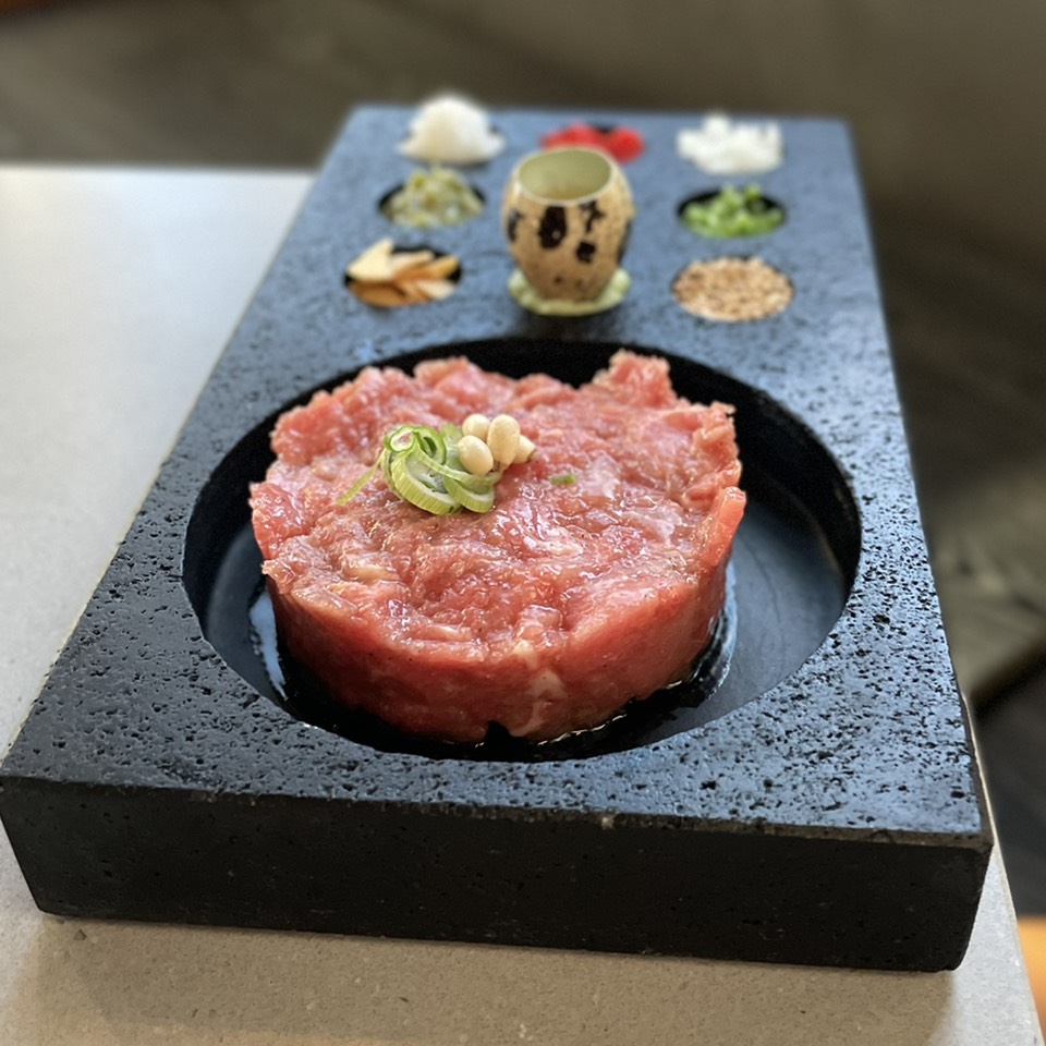 Yukkhea (Beef Tartare) $24 from AB Steak by Chef Akira Back on #foodmento http://foodmento.com/dish/53608