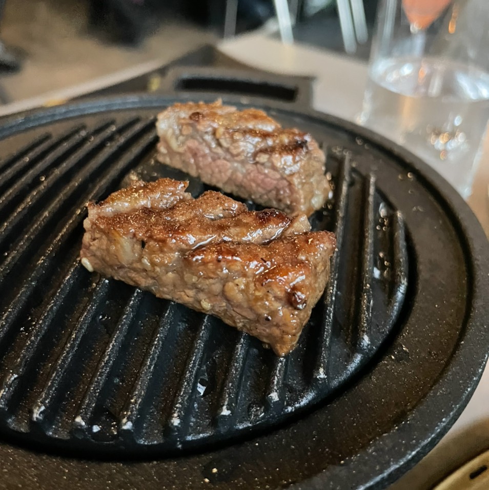 Marinated Galbi (Boneless Short Rib, 8oz) $56 from AB Steak by Chef Akira Back on #foodmento http://foodmento.com/dish/53614