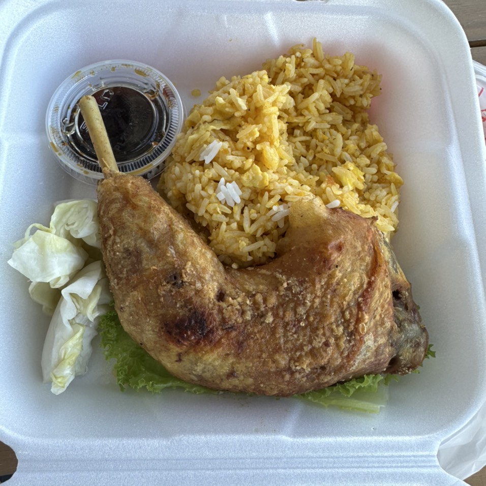 Com Dui Ga Di Bo Xoi Mo (Fried Chicken) $10.25 at Banh Khot Vung Tau on #foodmento http://foodmento.com/place/13956