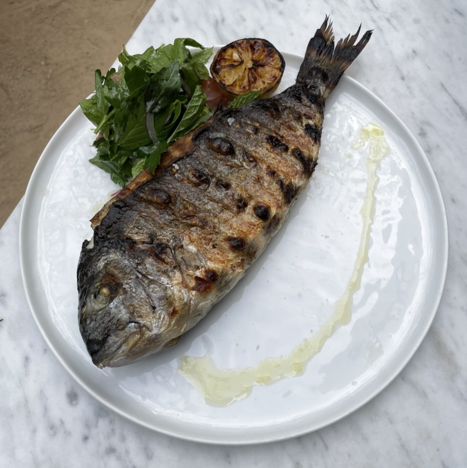 Grilled Orata (Sea Bream Fish) $34 at Cento Pasta Bar on #foodmento http://foodmento.com/place/13977