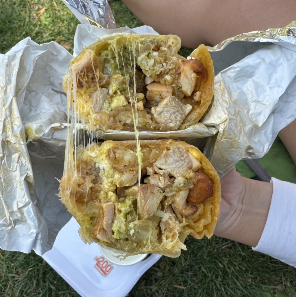 Aji Chicken Breakfast Burrito $15 from Bodega Park on #foodmento http://foodmento.com/dish/56005