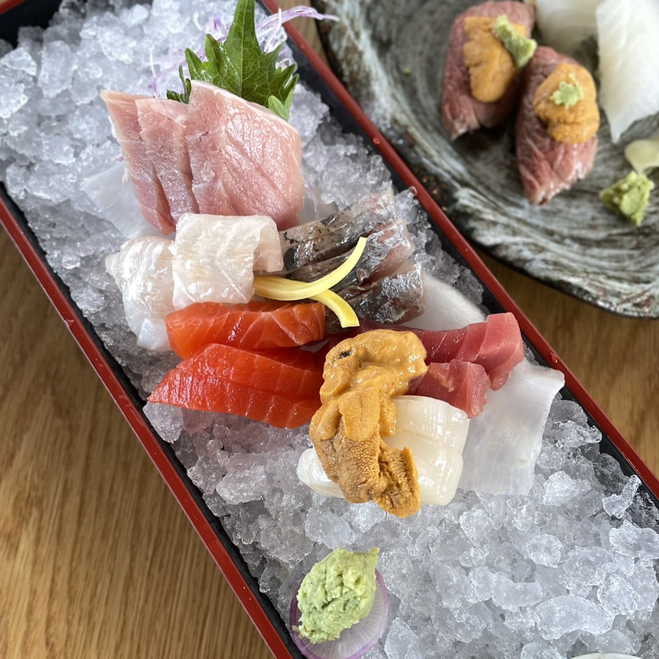 Sashimi Moriawase $43 at n/soto on #foodmento http://foodmento.com/place/13997