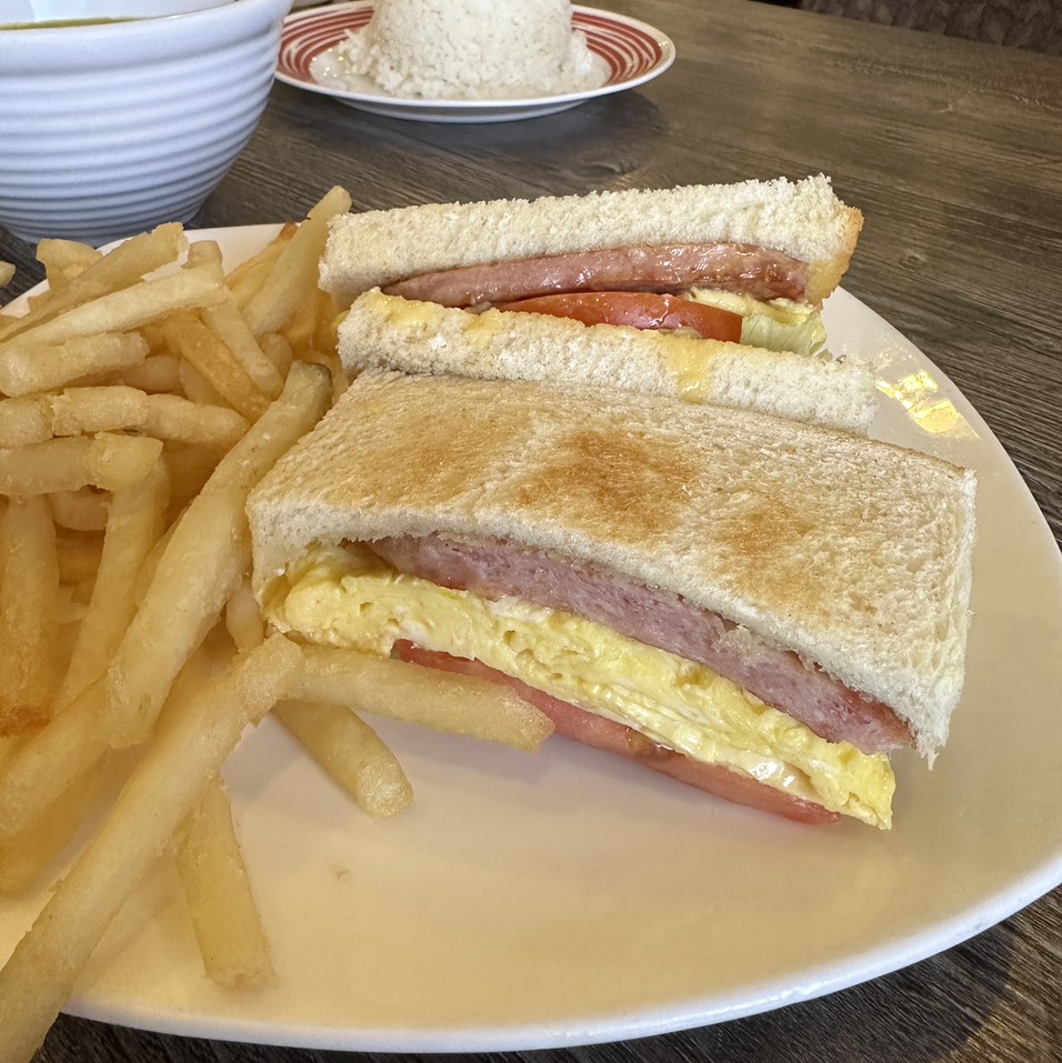 Spam & Egg Sandwich $13 at U2 Cafe on #foodmento http://foodmento.com/place/14115