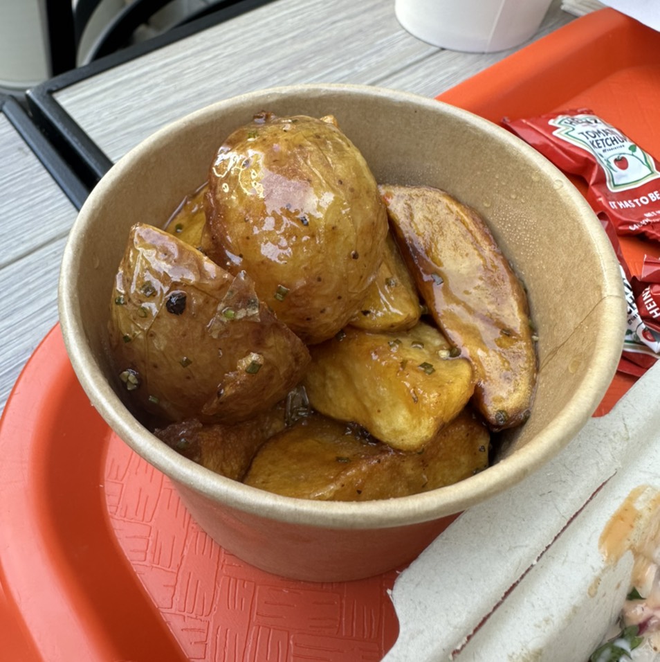 Roasted Lemony Potatoes $6.50 at Augie's on Main on #foodmento http://foodmento.com/place/14162