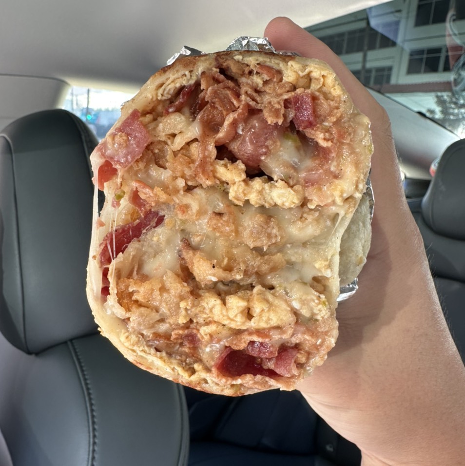 Base Breakfast Burrito with Bacon $10 at Low Key Burritos on #foodmento http://foodmento.com/place/14165