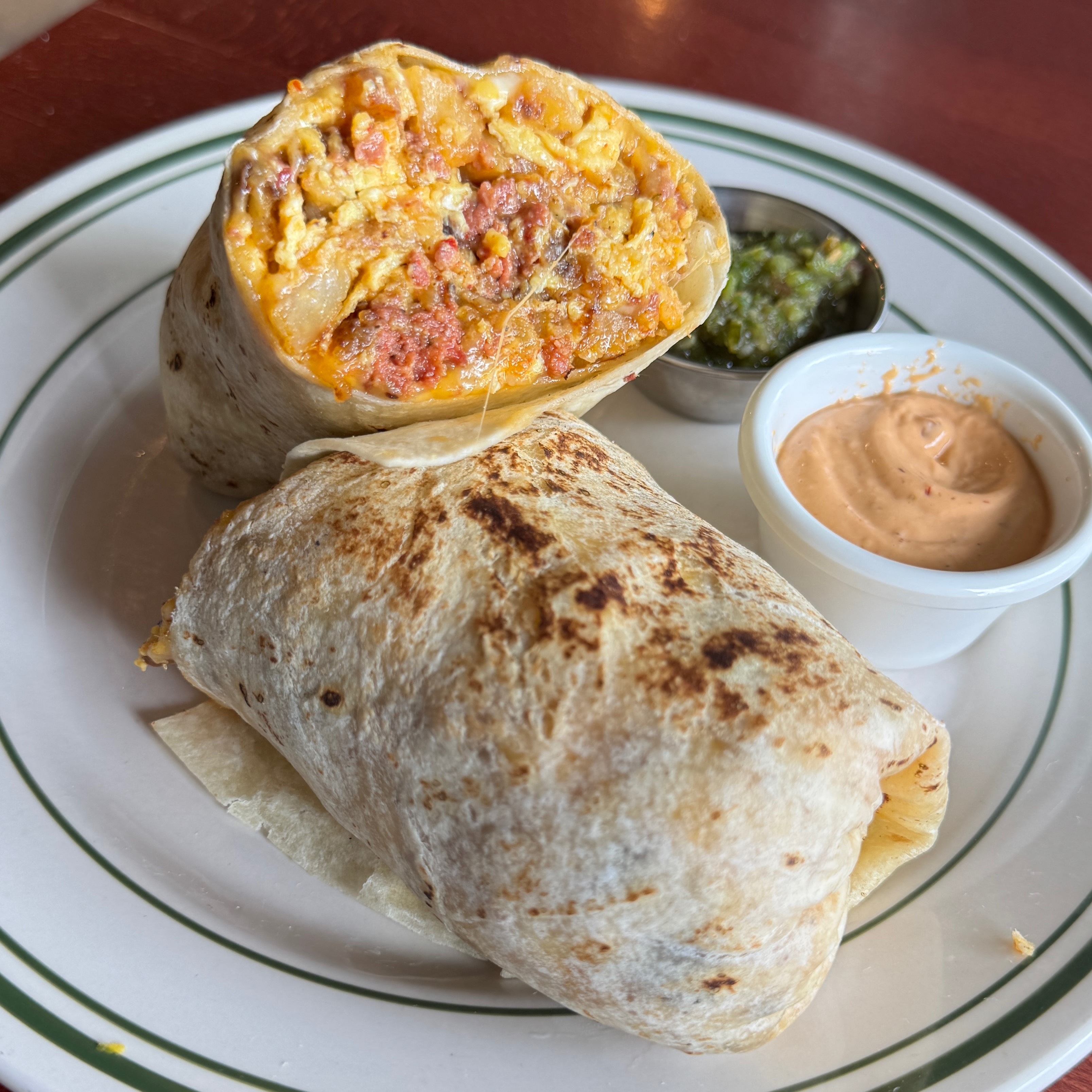 Soujuk Breakfast Burrito $17 was $15.50 from Cafe Los Feliz on #foodmento http://foodmento.com/dish/55126