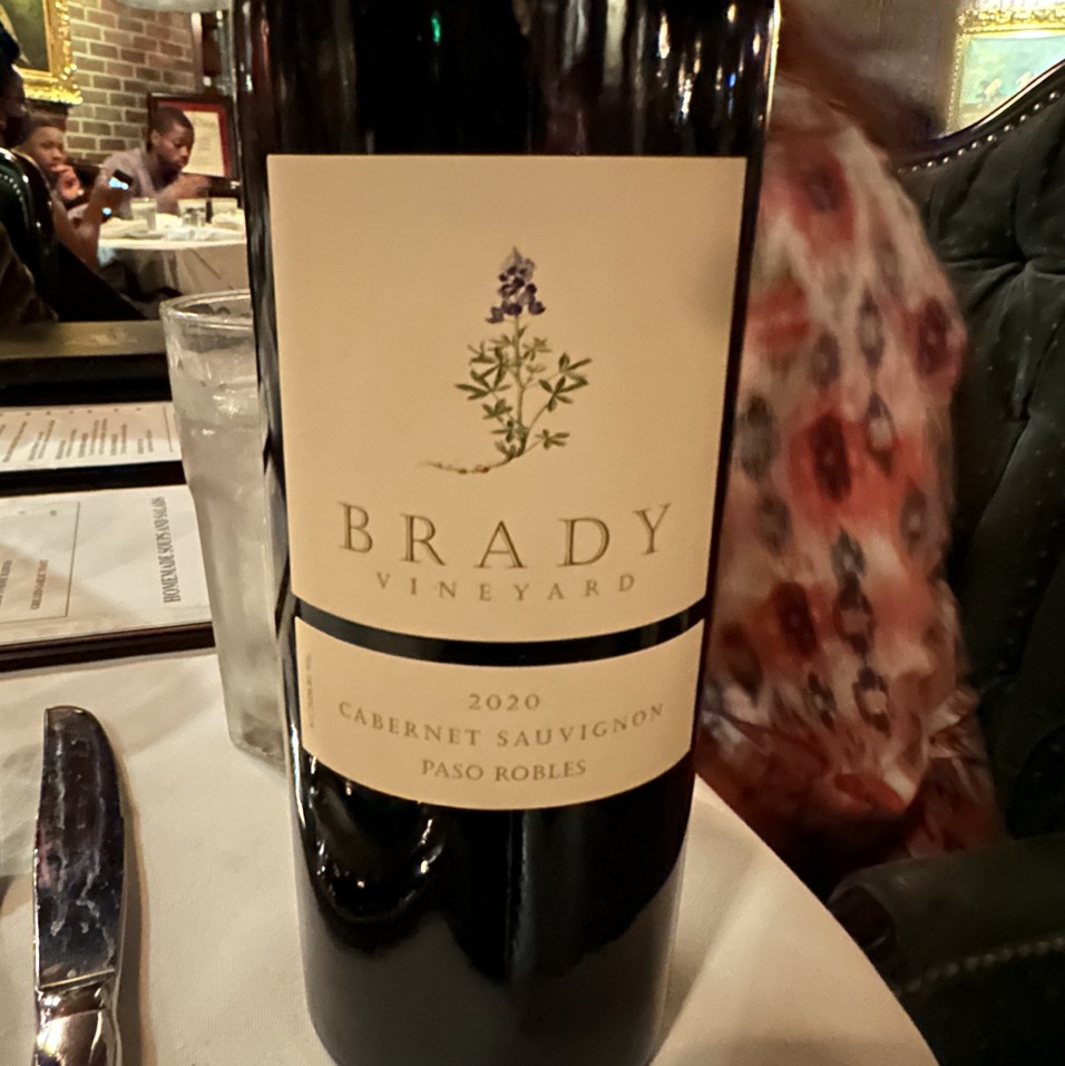 Brady Vineyard Cabernet $41 at Taylor's Prime Steak House on #foodmento http://foodmento.com/place/14285