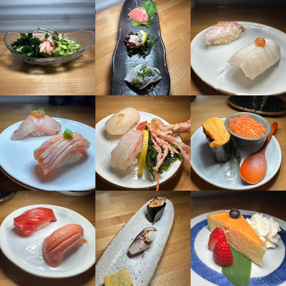 Seasonal Sushi Omakase Deluxe (6 Pc Sashimi, 11 Pc Sushi, Handroll, Dessert) $125 at Hamasaku on #foodmento http://foodmento.com/place/14293