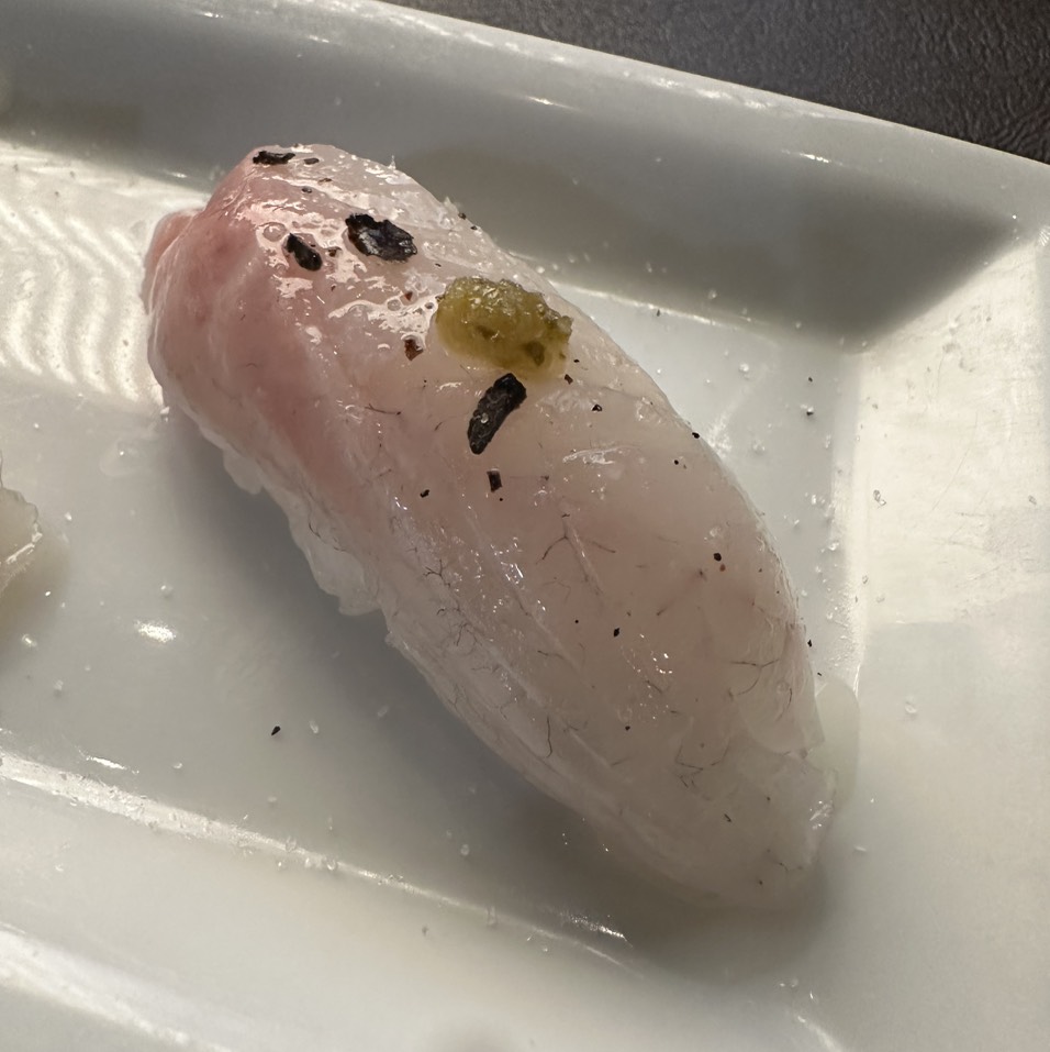 Kurodai (Black Seabream/Snapper) 2pc $7 from Uzumaki on #foodmento http://foodmento.com/dish/55678